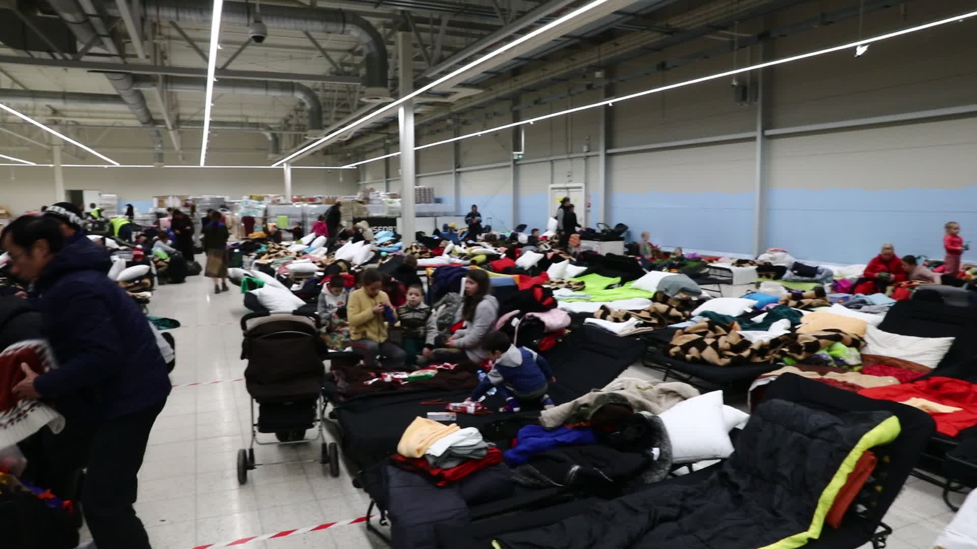 Temporary Shelter For Ukrainian Refugees In Poland
