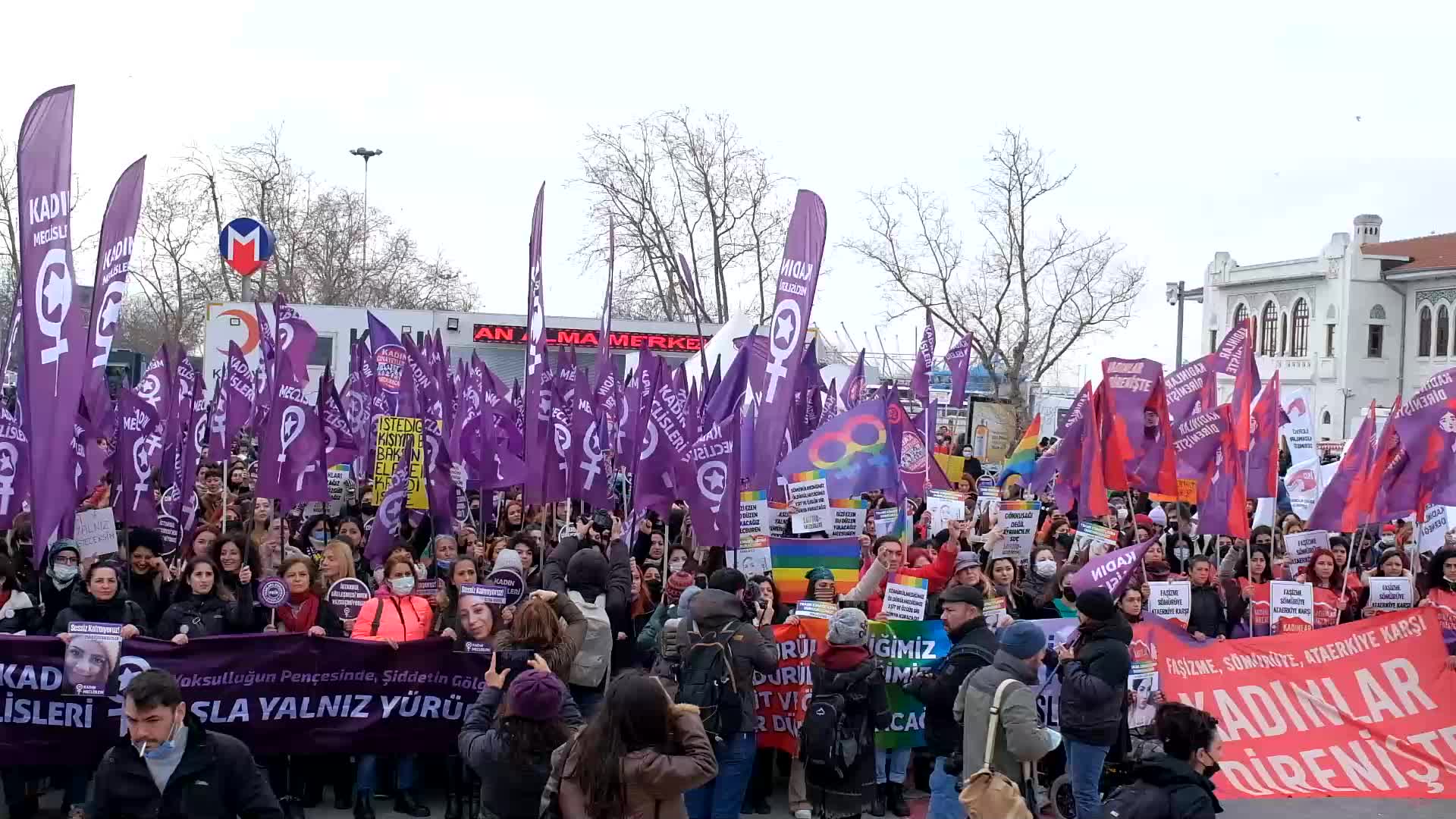 Protest For International Women's Day In Istanbul