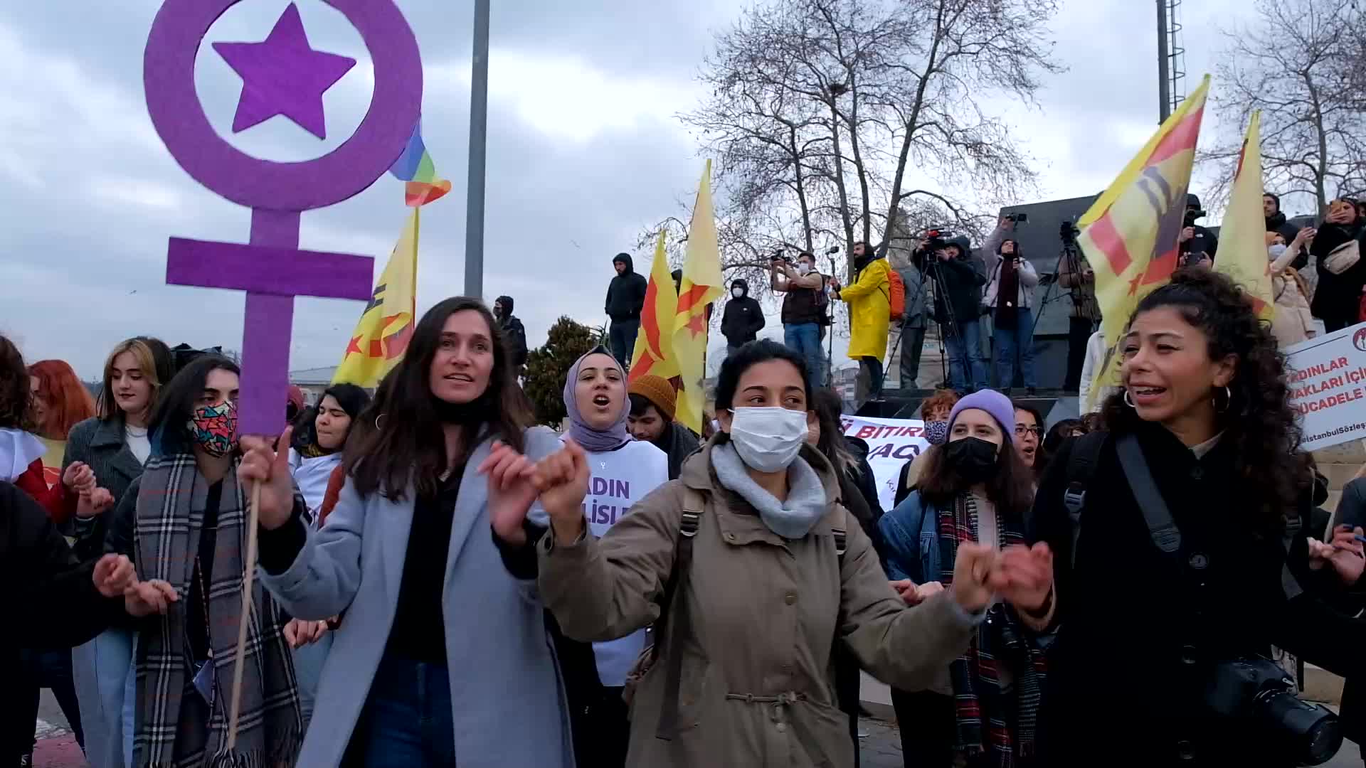 Protest For International Women's Day In Istanbul