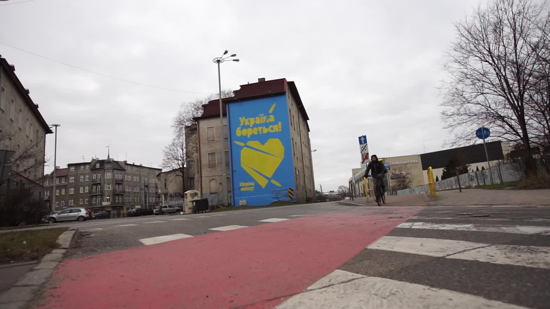 Ukraine Is Fighting Mural In Gdansk, Poland