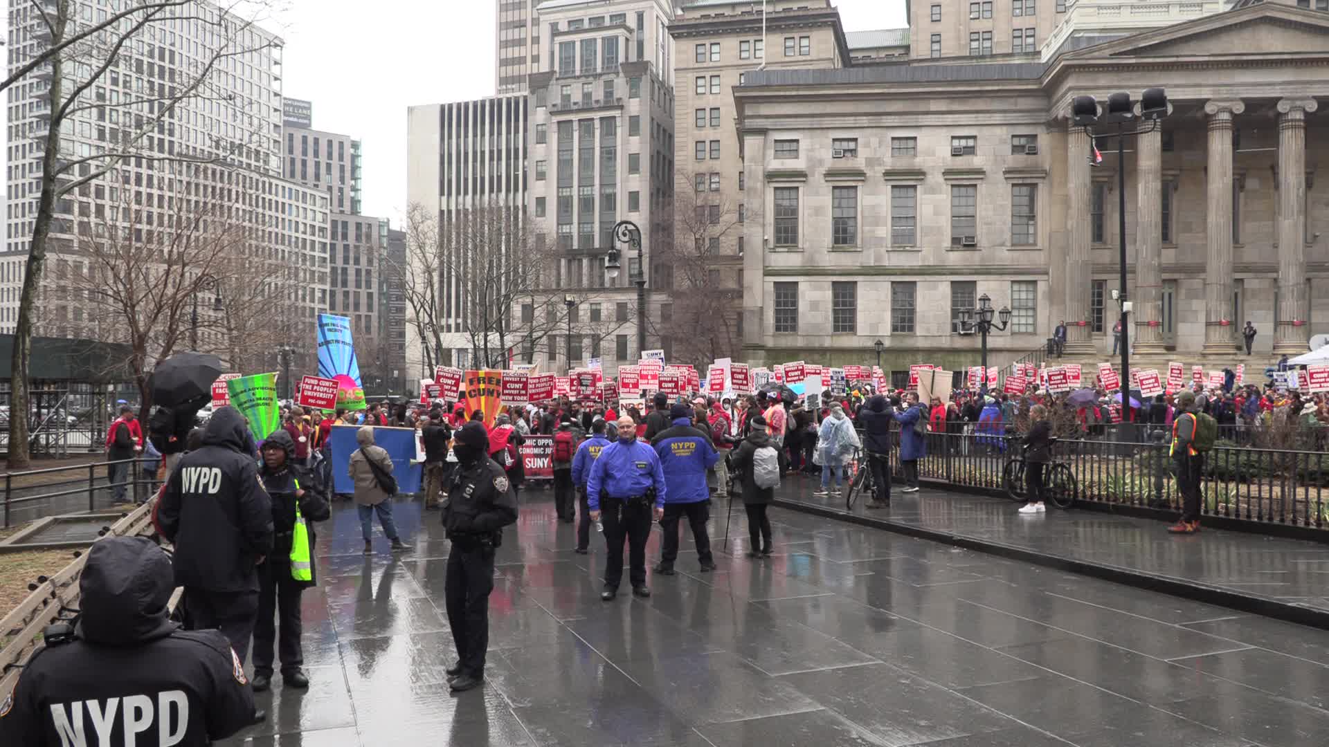 NYC: Teachers, Students Take Over Brooklyn Bridge Calling for Investment in SUNY & CUNY