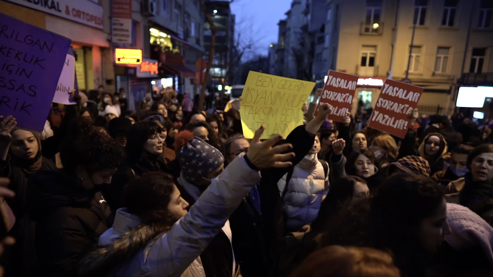 Protest For International Women's Day In Istanbul