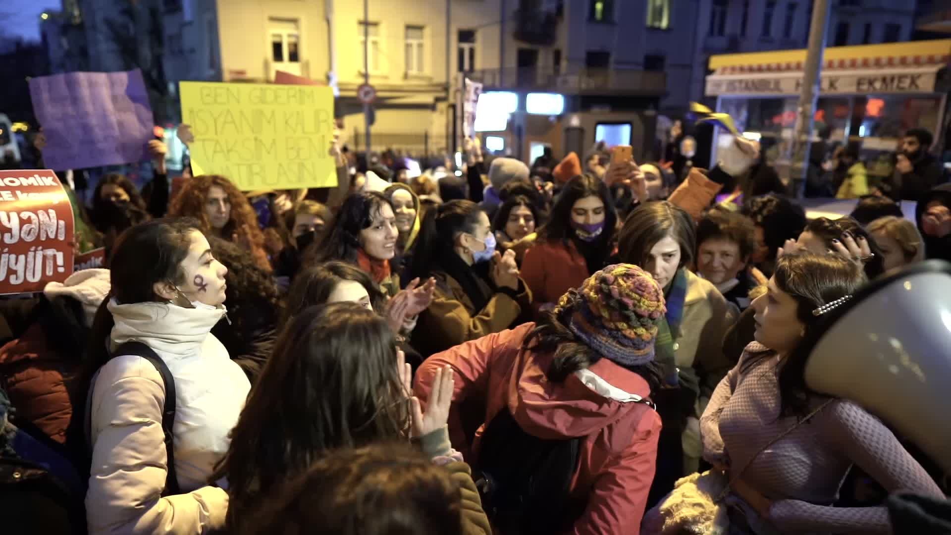 Protest For International Women's Day In Istanbul