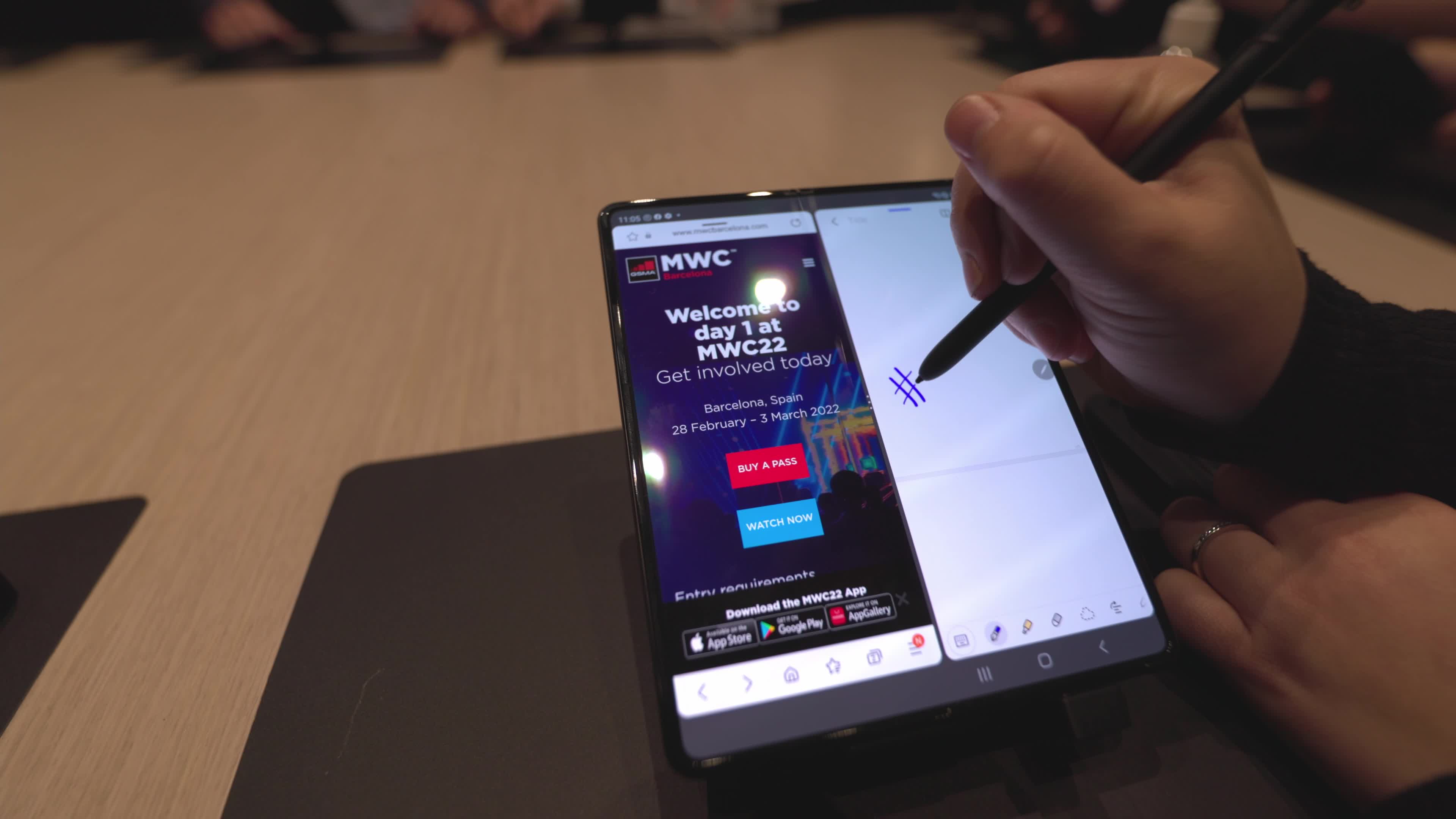 The Samsung Z Fold 3 5G,