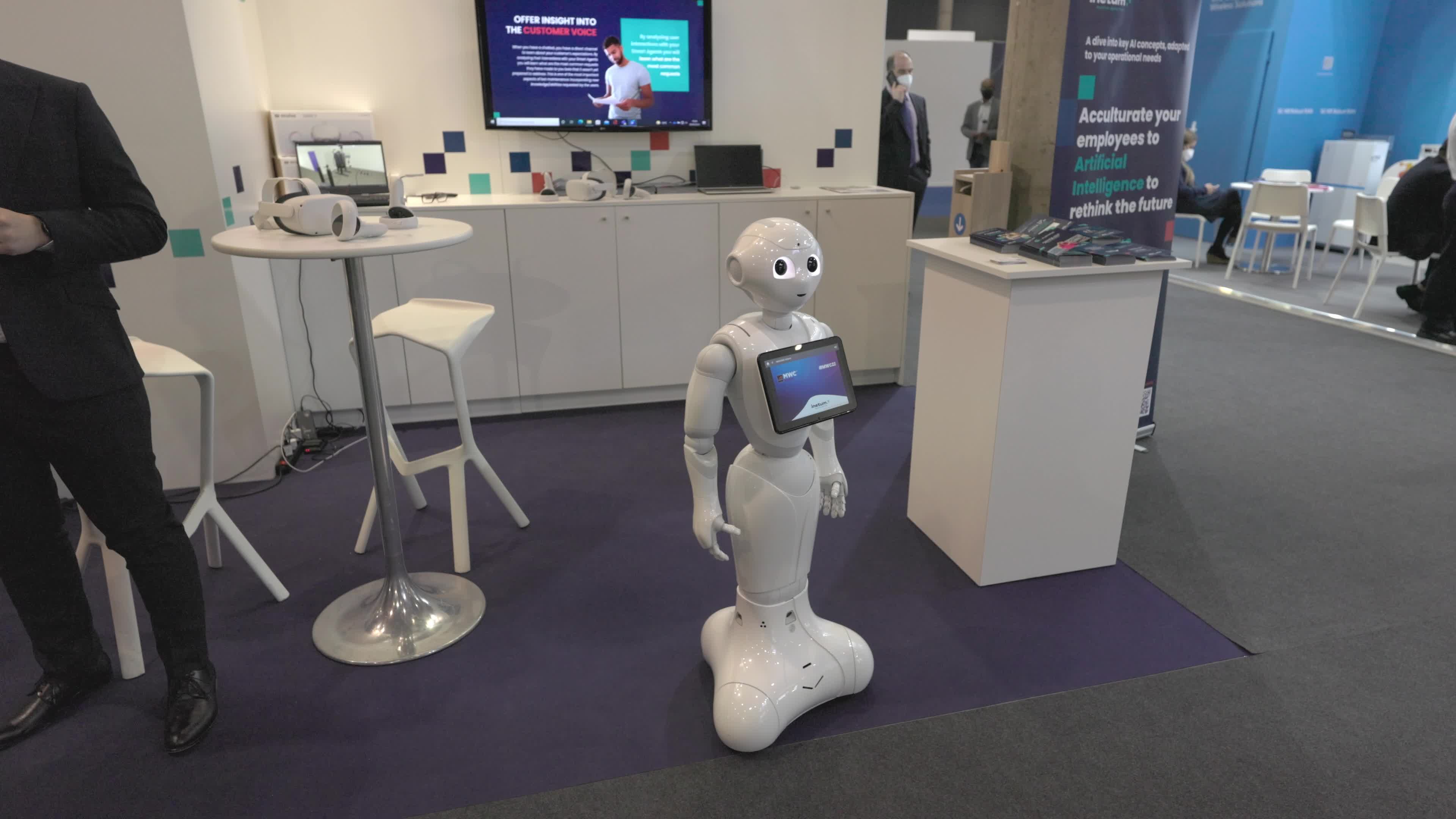 Pepper, the insignia humanoid robot by SoftBank Robotics