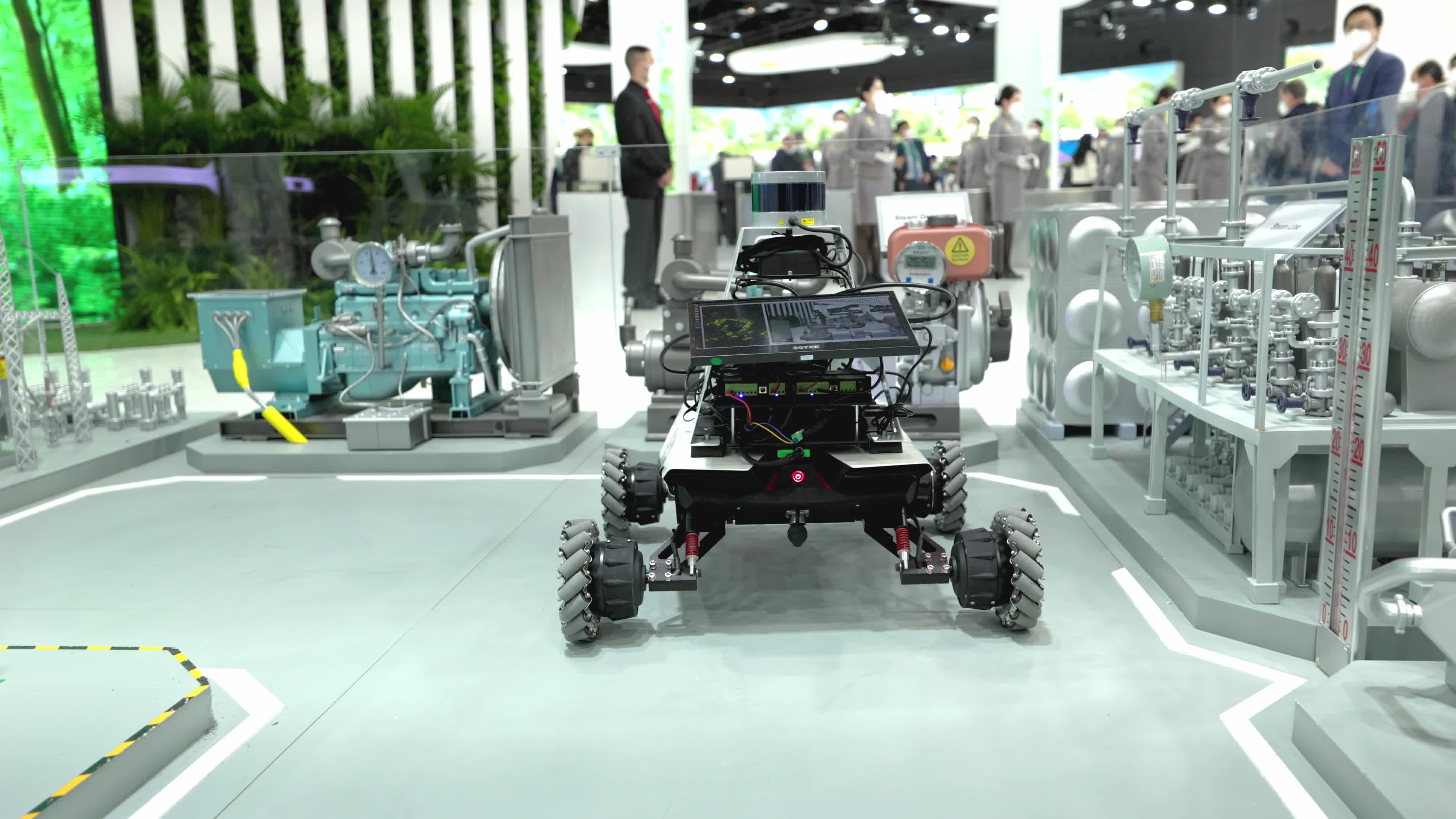 A Scout Mini,  an all-terrain High-speed UGV robot by AgileX Robotics