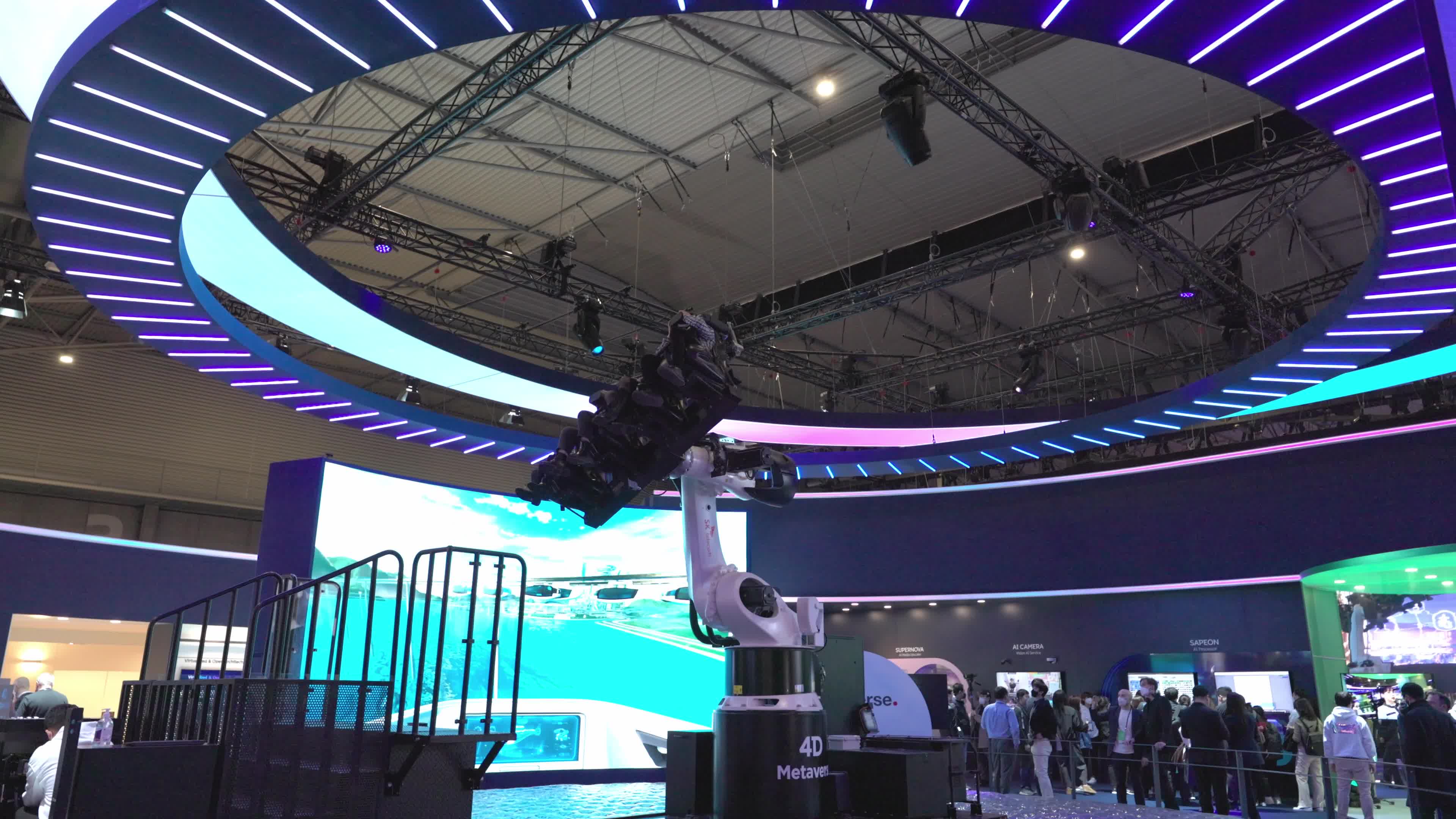 SK Telecom exhibited a Virtual Reality