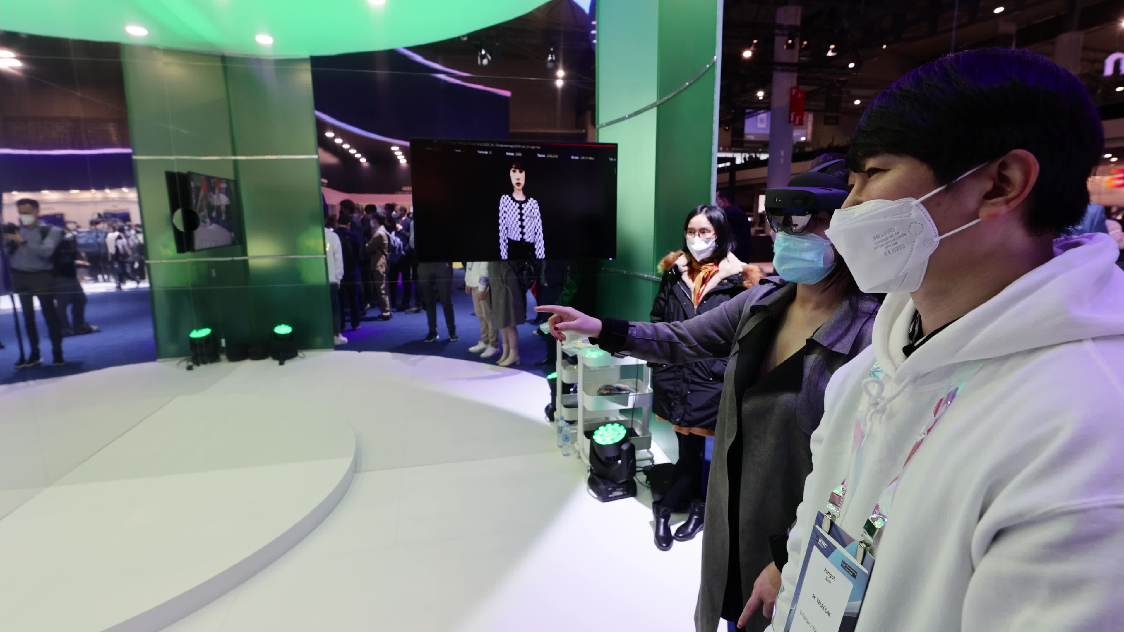 SK Telecom exhibited a Virtual Reality