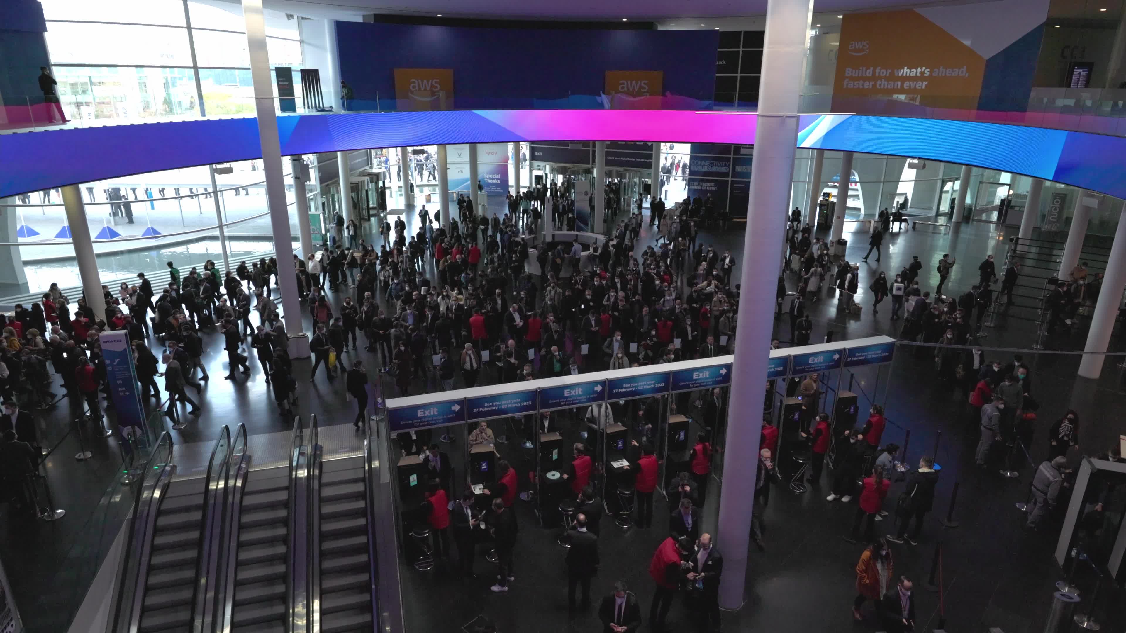 Ambiance at Mobile World Congress 