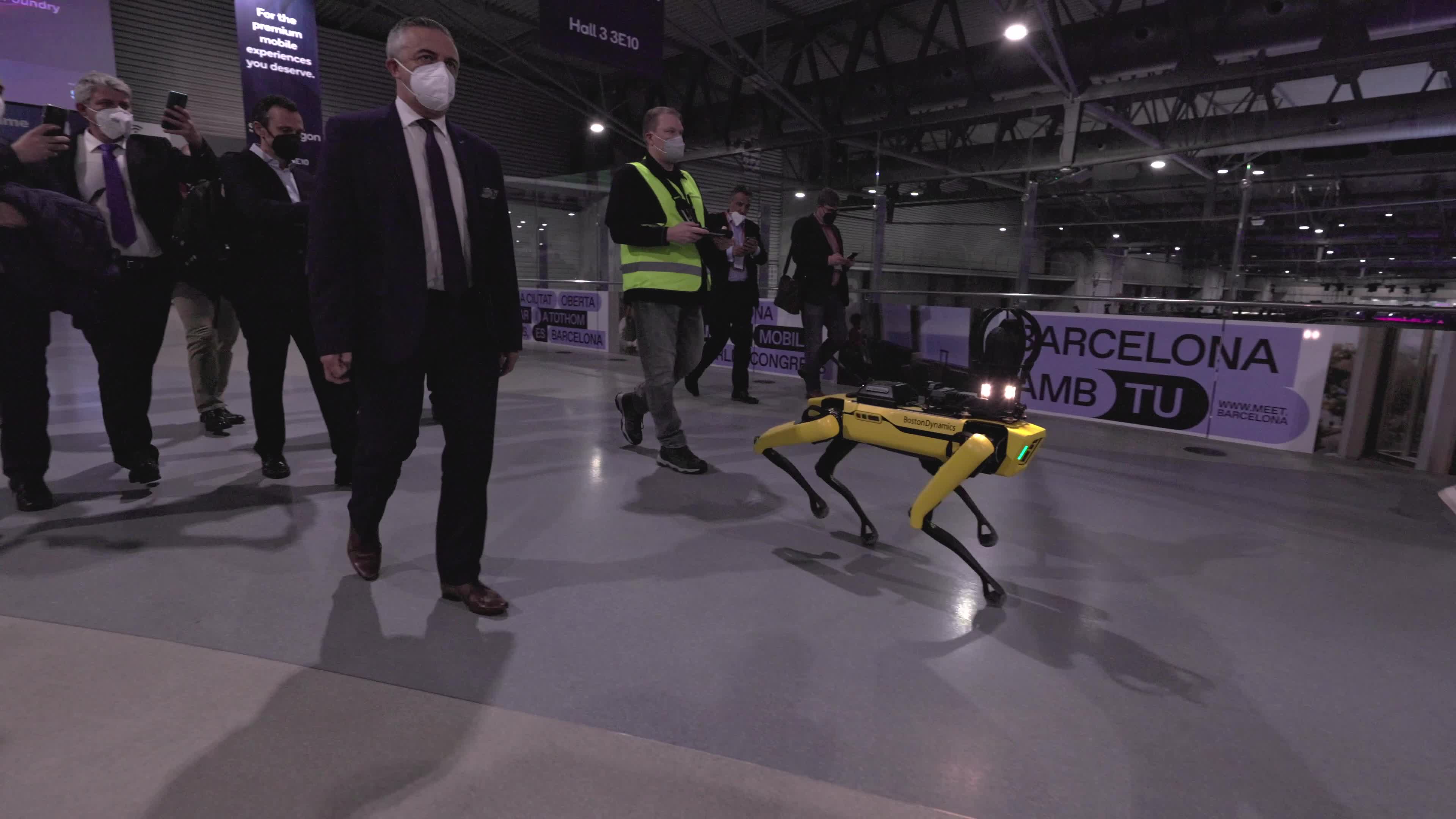 Spot, the four-legged robot insignia from Boston Dynamics 