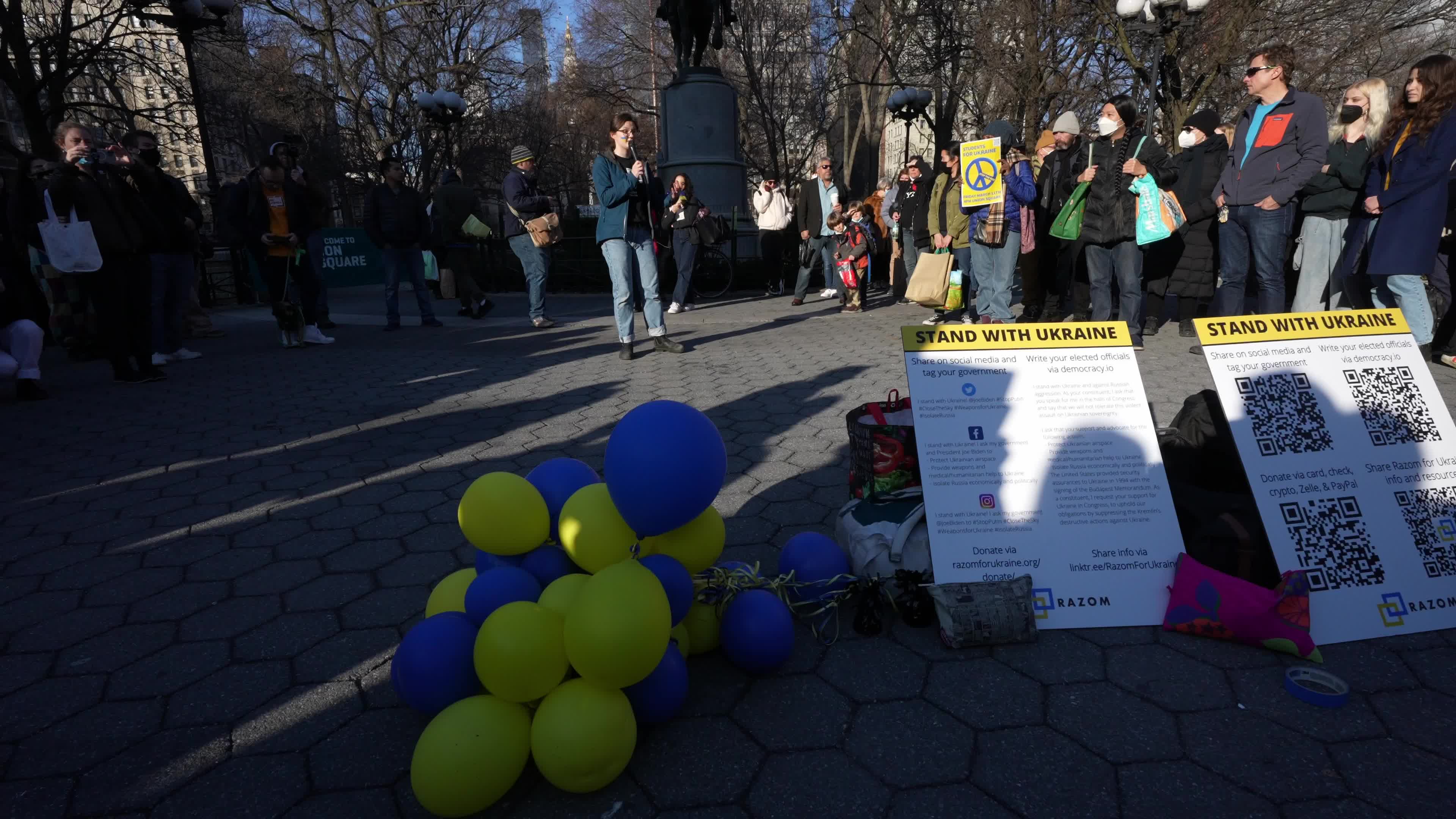 Stand With Ukraine Protest by Students