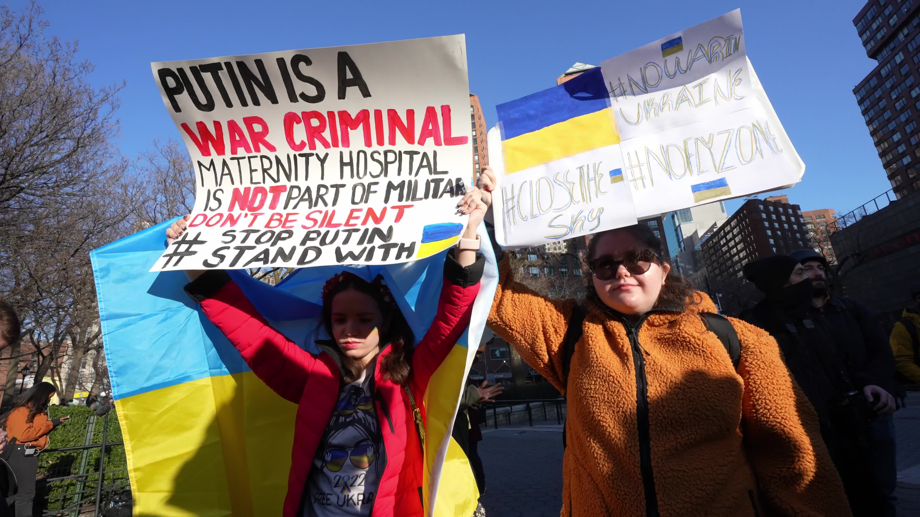 Stand With Ukraine Protest by Students