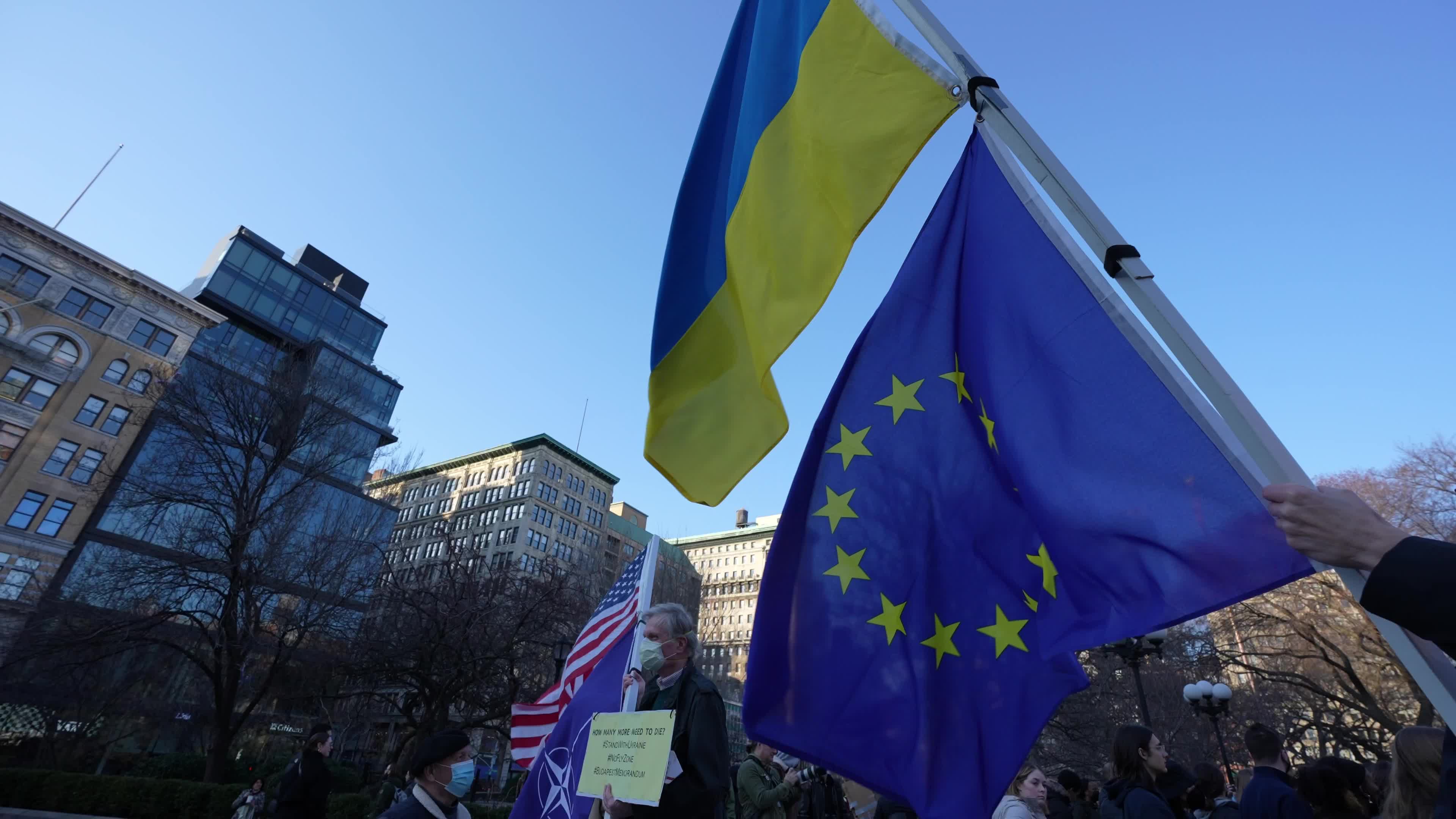 Stand With Ukraine Protest by Students