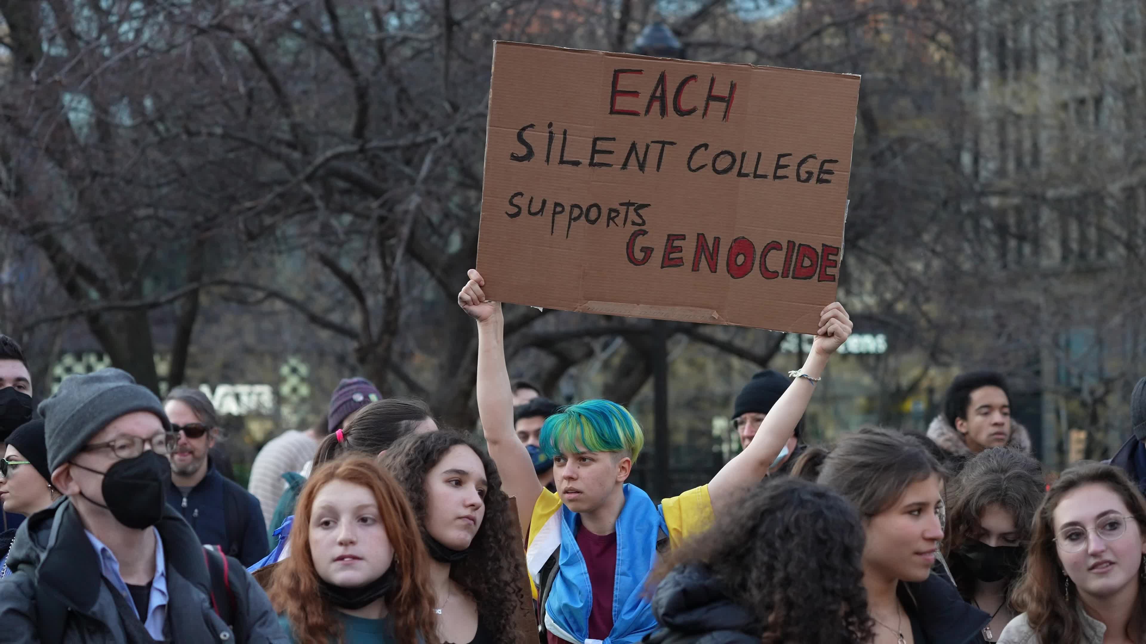 Stand With Ukraine Protest by Students