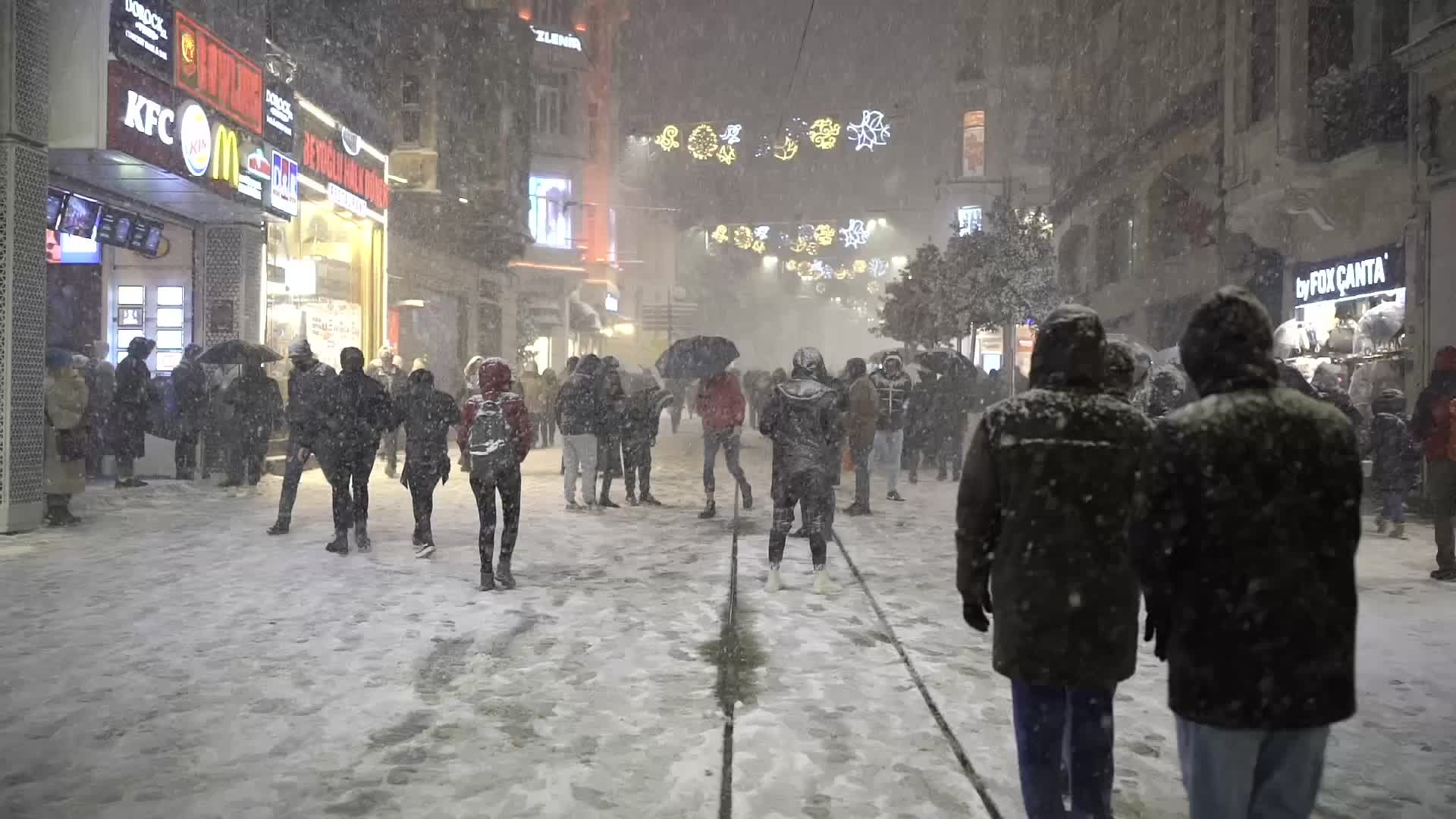 Snowfall in Istanbul