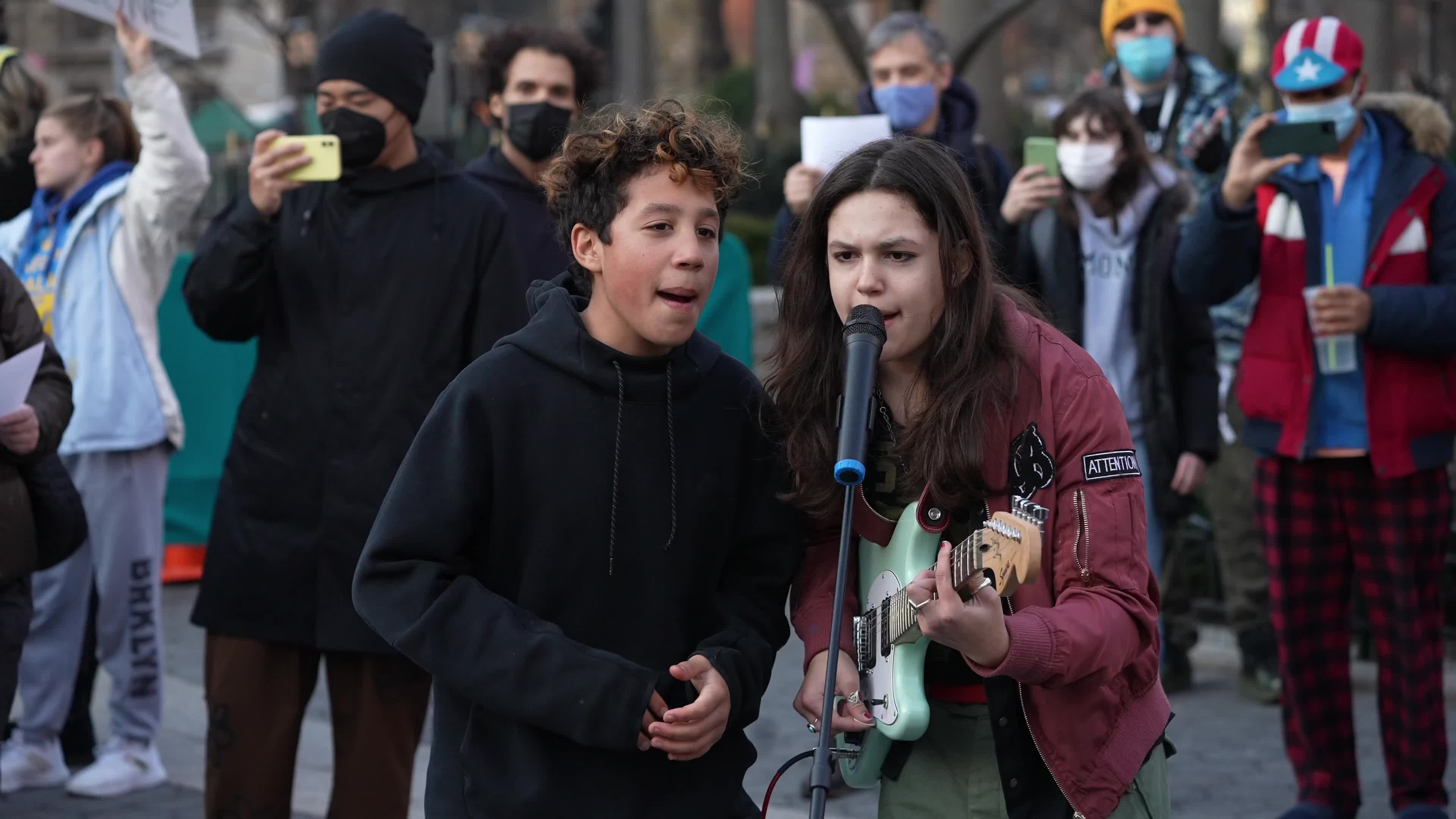 Stand With Ukraine Protest by Students
