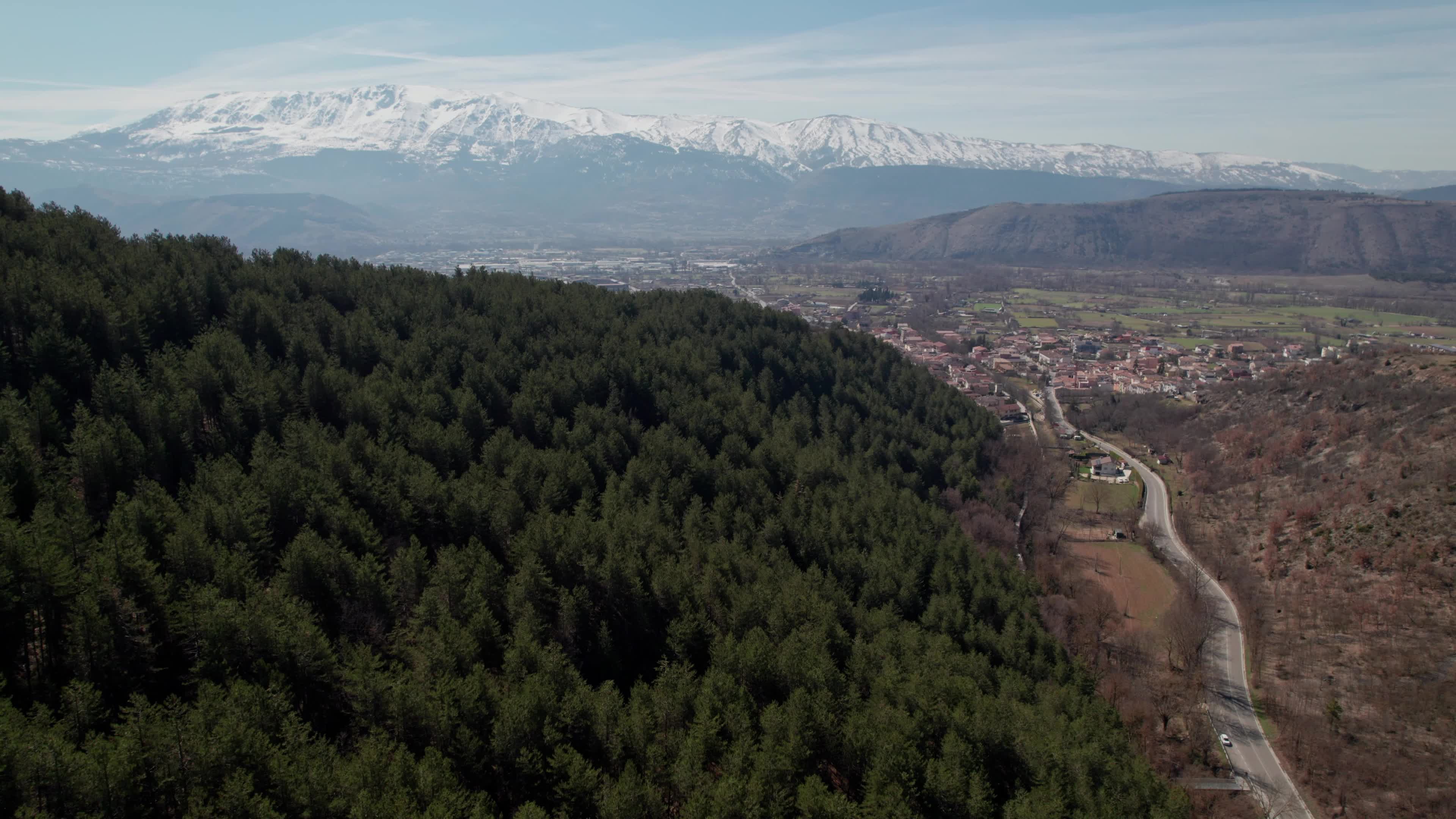 Drone view of Apennines