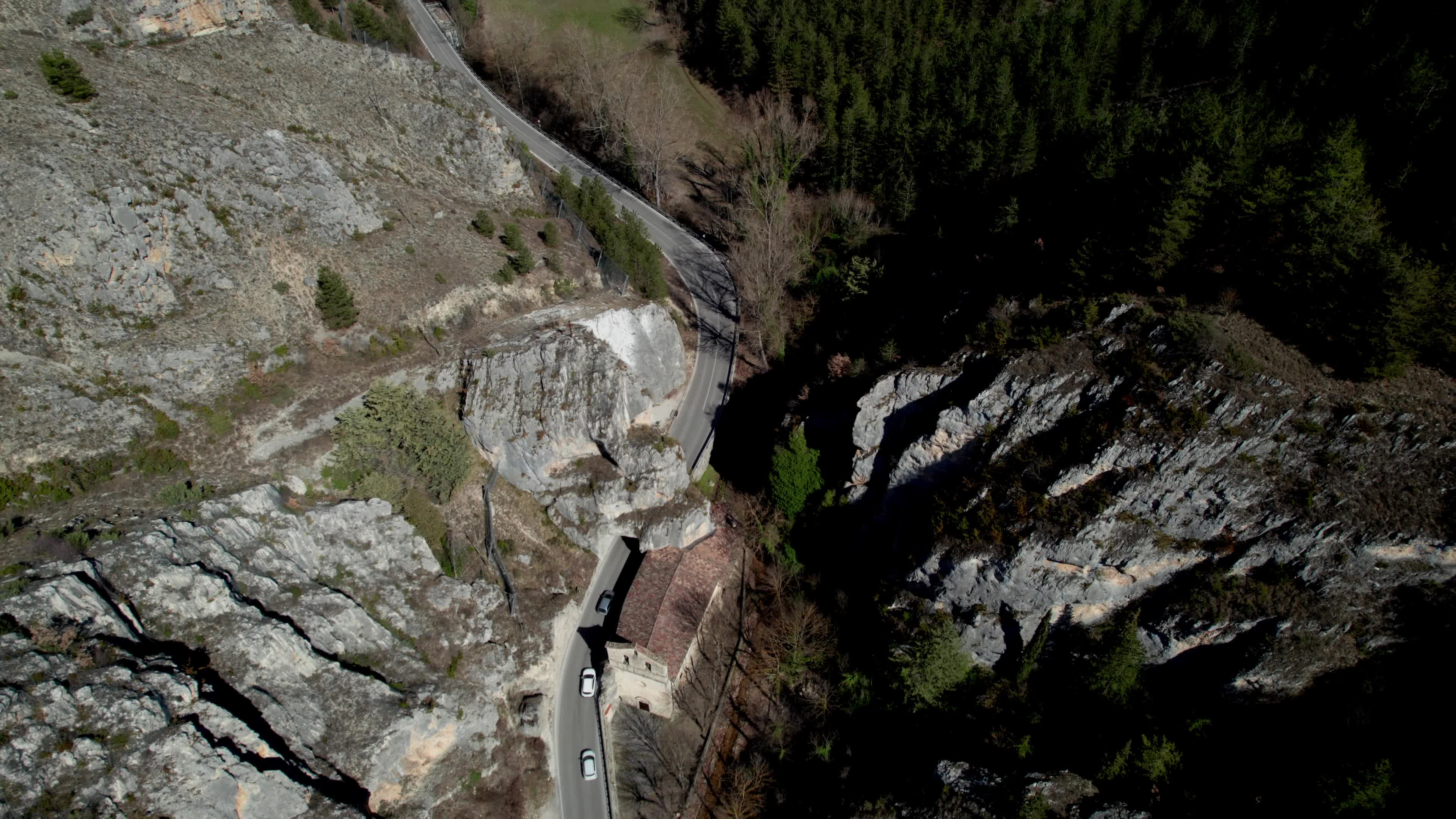 Drone view of Madonna d'Appari sanctuary