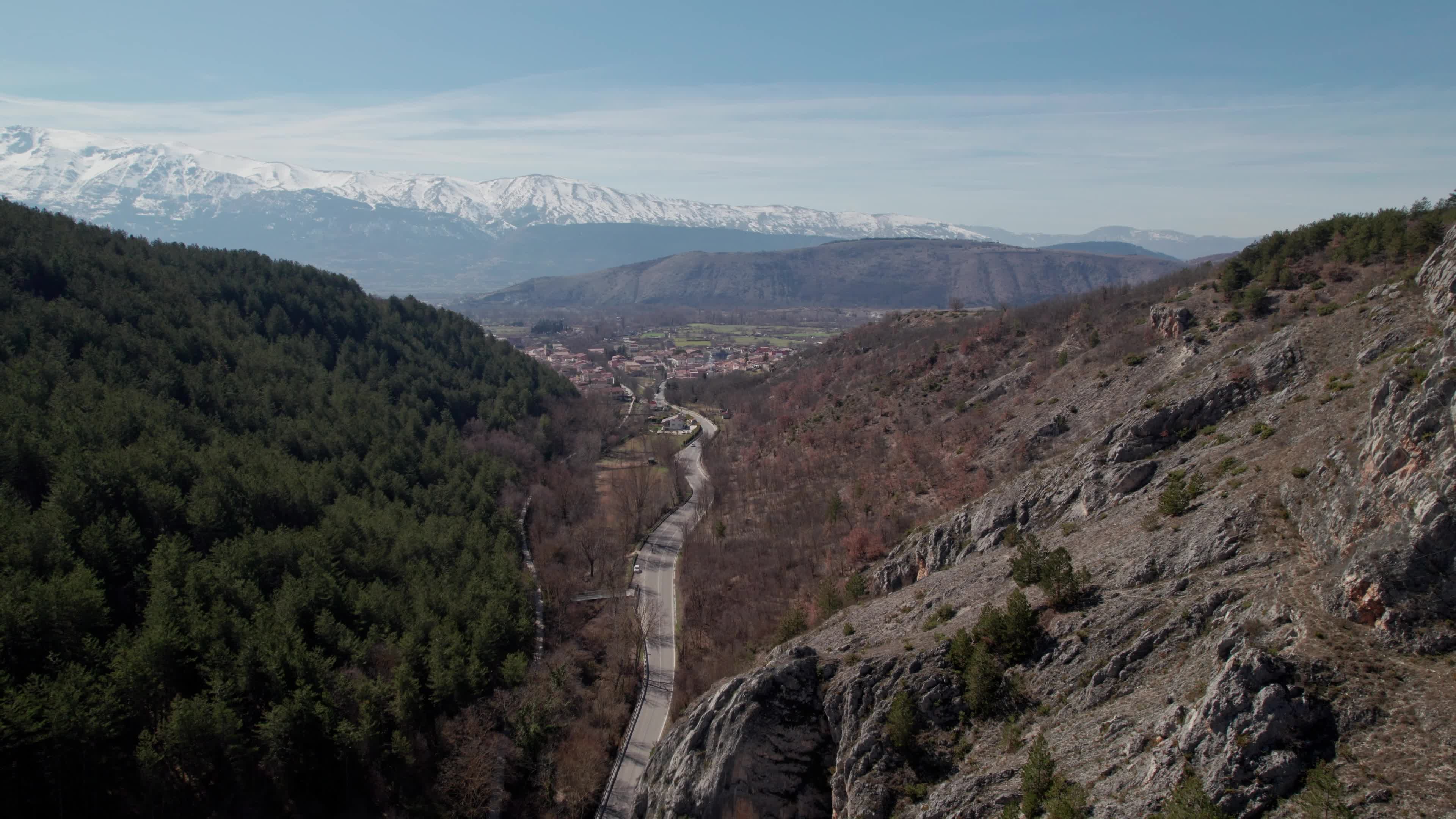 Drone view of Apennines