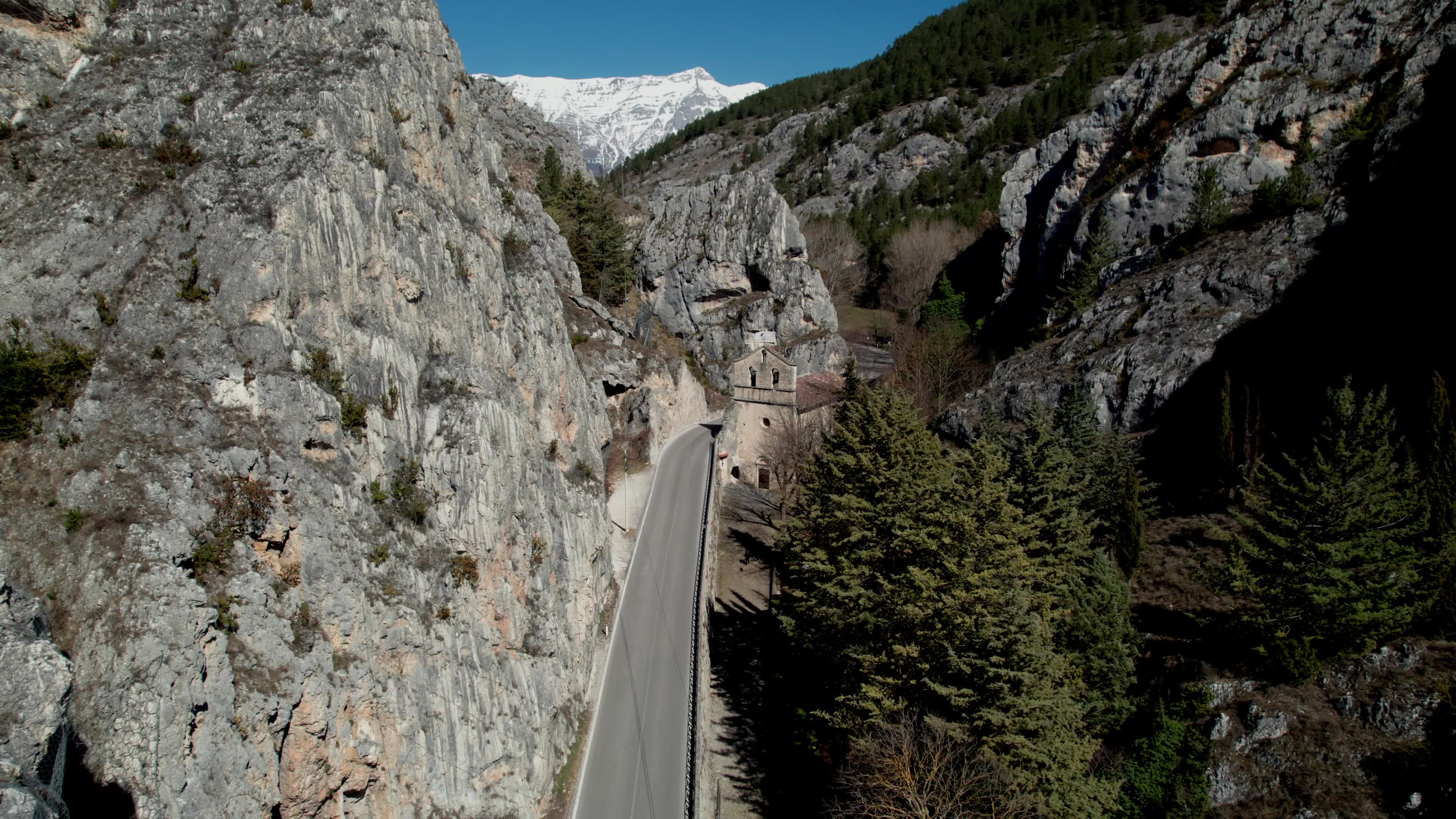 Drone view of Madonna d'Appari sanctuary