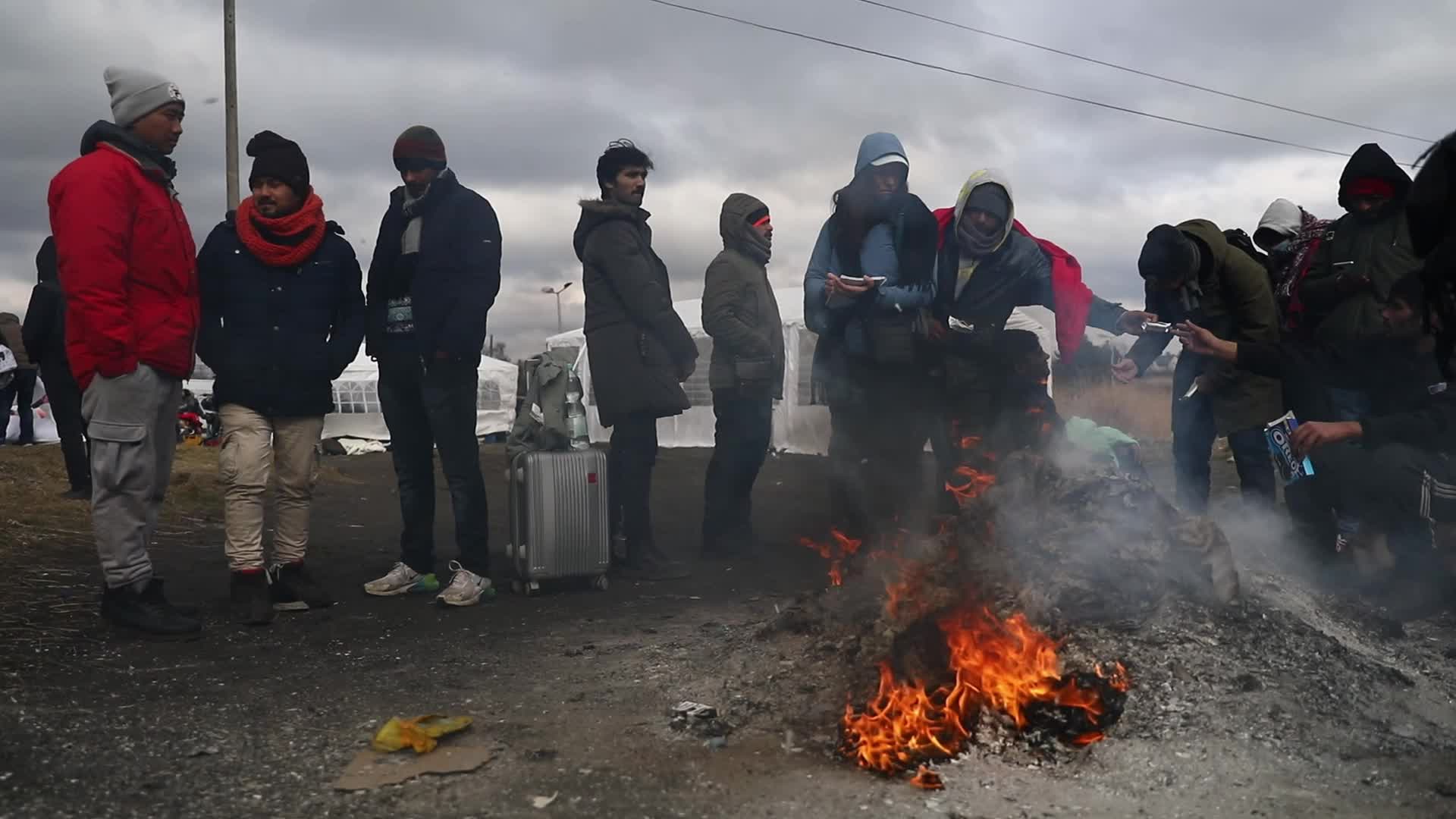 People Cross Ukrainian-Polish Border After Fleeing Ukraine