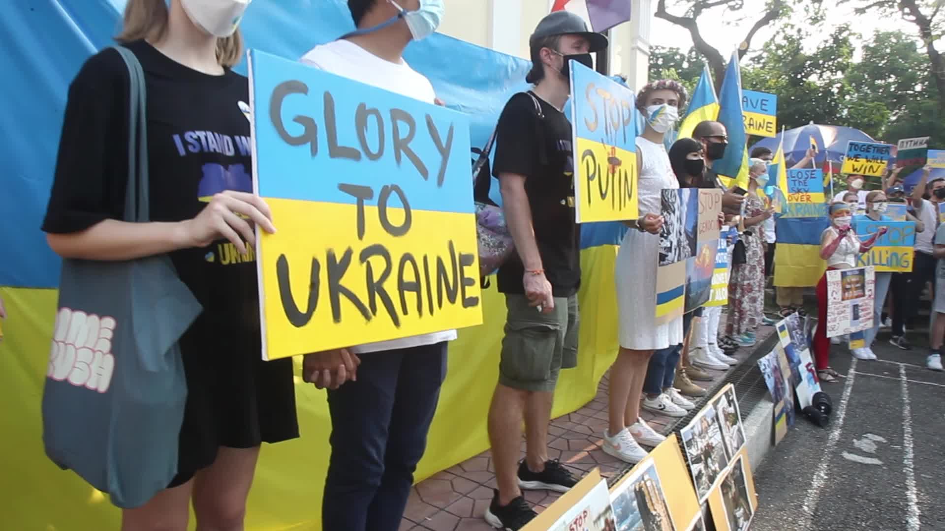 Protest In Thailand Against The War In Ukraine