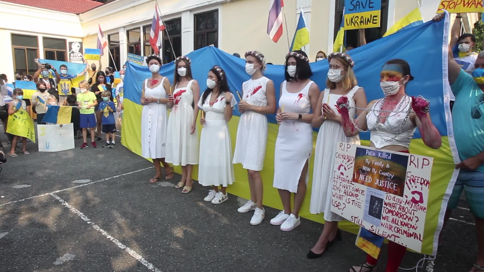 Protest In Thailand Against The War In Ukraine