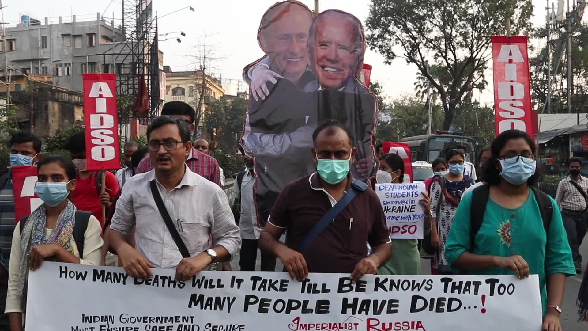 Protest Against War in Kolkata, India