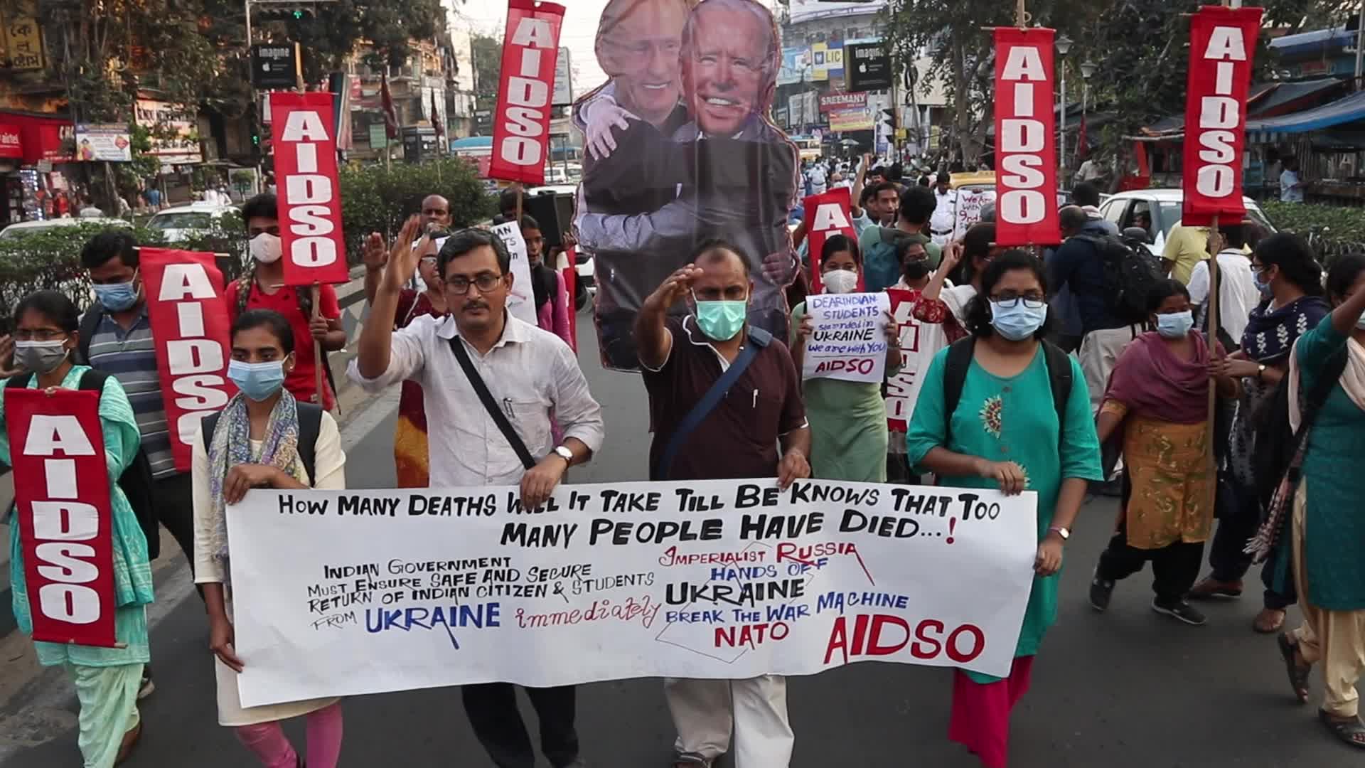 Protest Against War in Kolkata, India