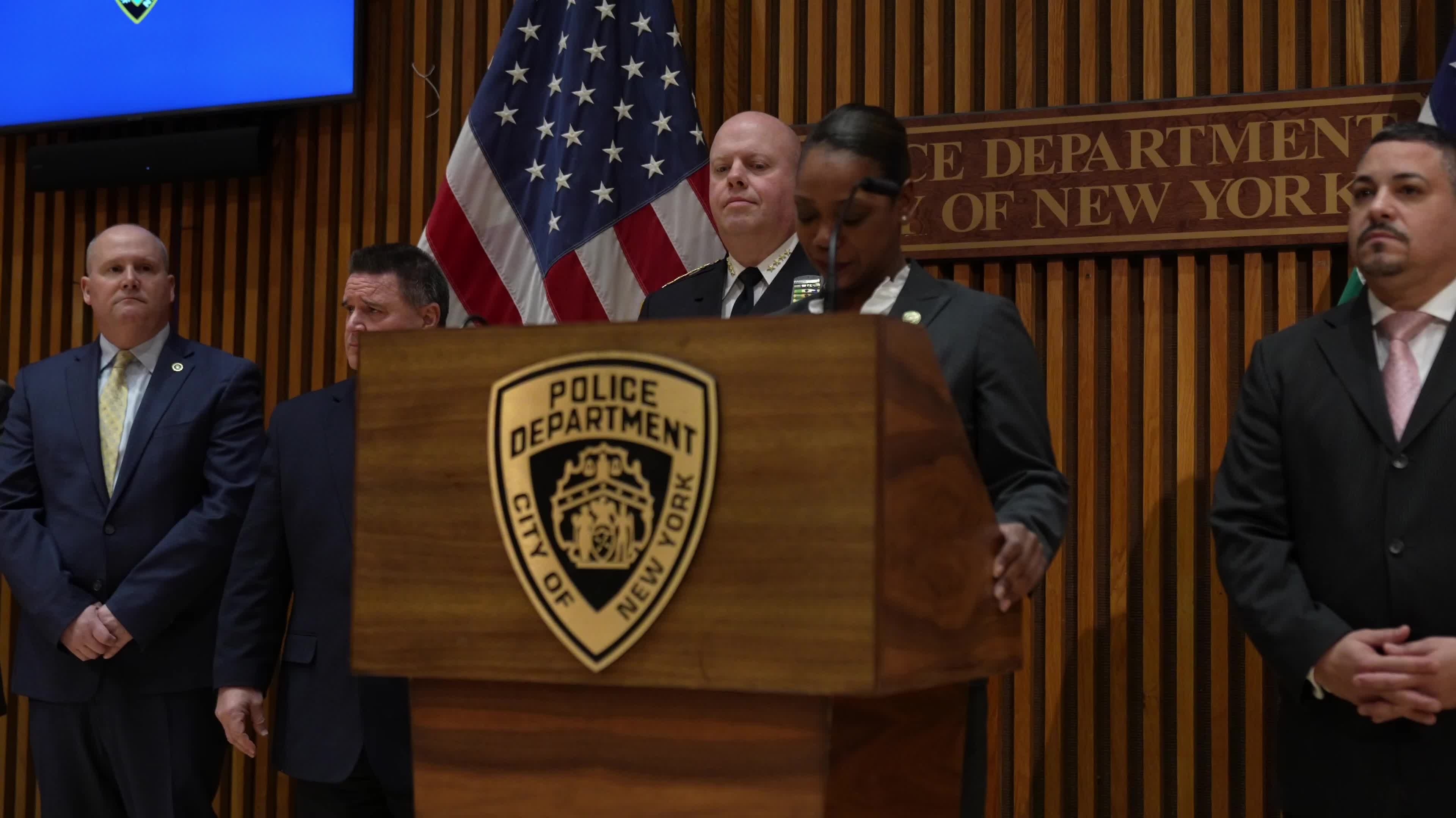 NYPD Holds News Conference On Recent Spate Of Shootings Of Homeless People In NYC And DC