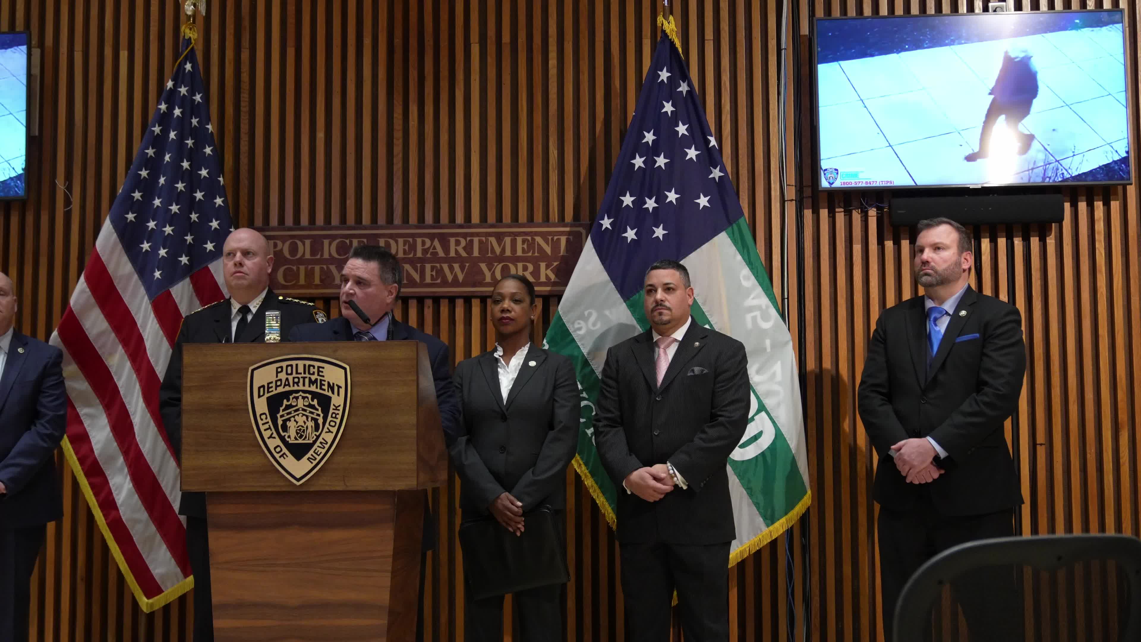 NYPD Holds News Conference On Recent Spate Of Shootings Of Homeless People In NYC And DC