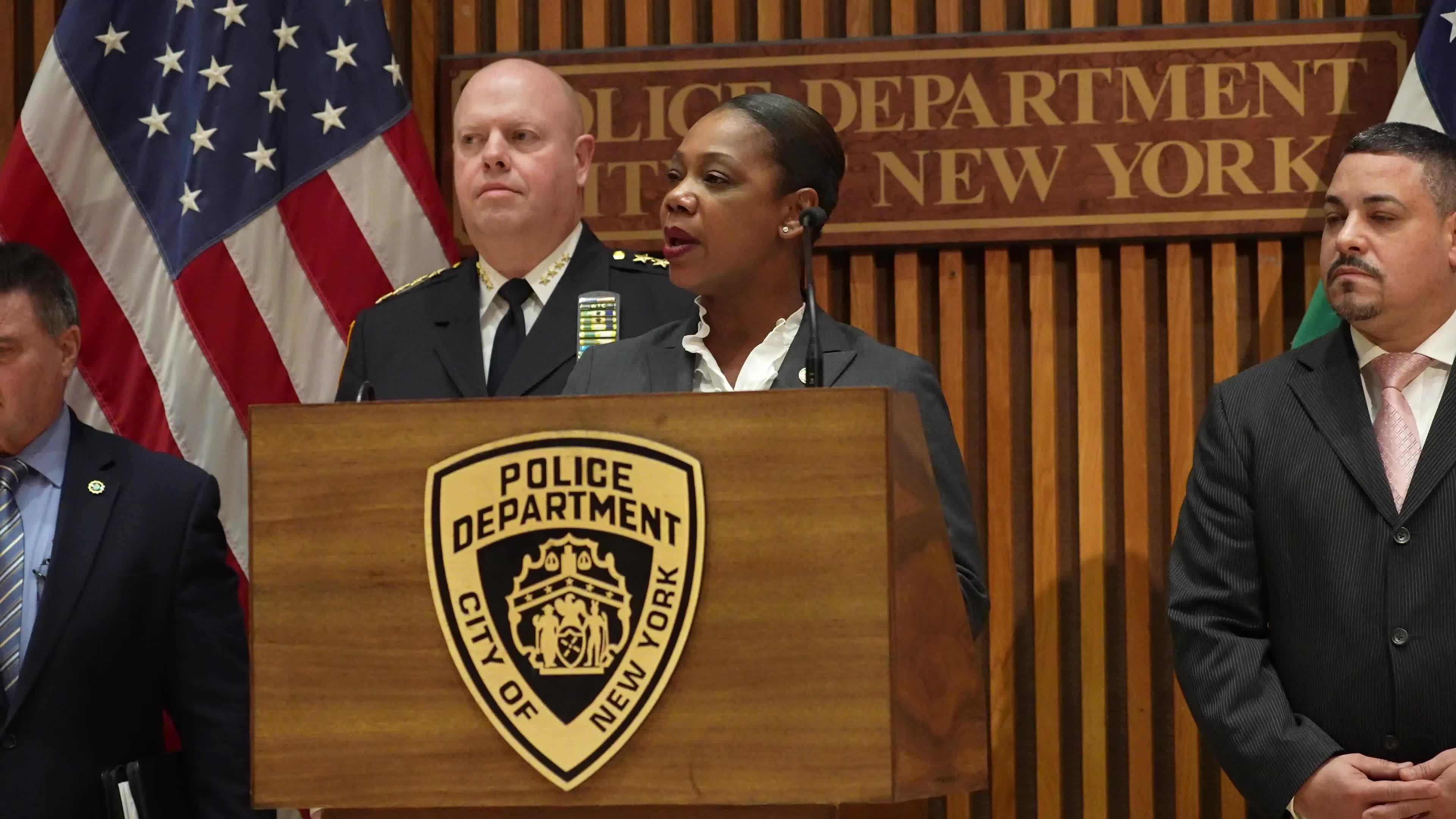 NYPD Holds News Conference On Recent Spate Of Shootings Of Homeless People In NYC And DC