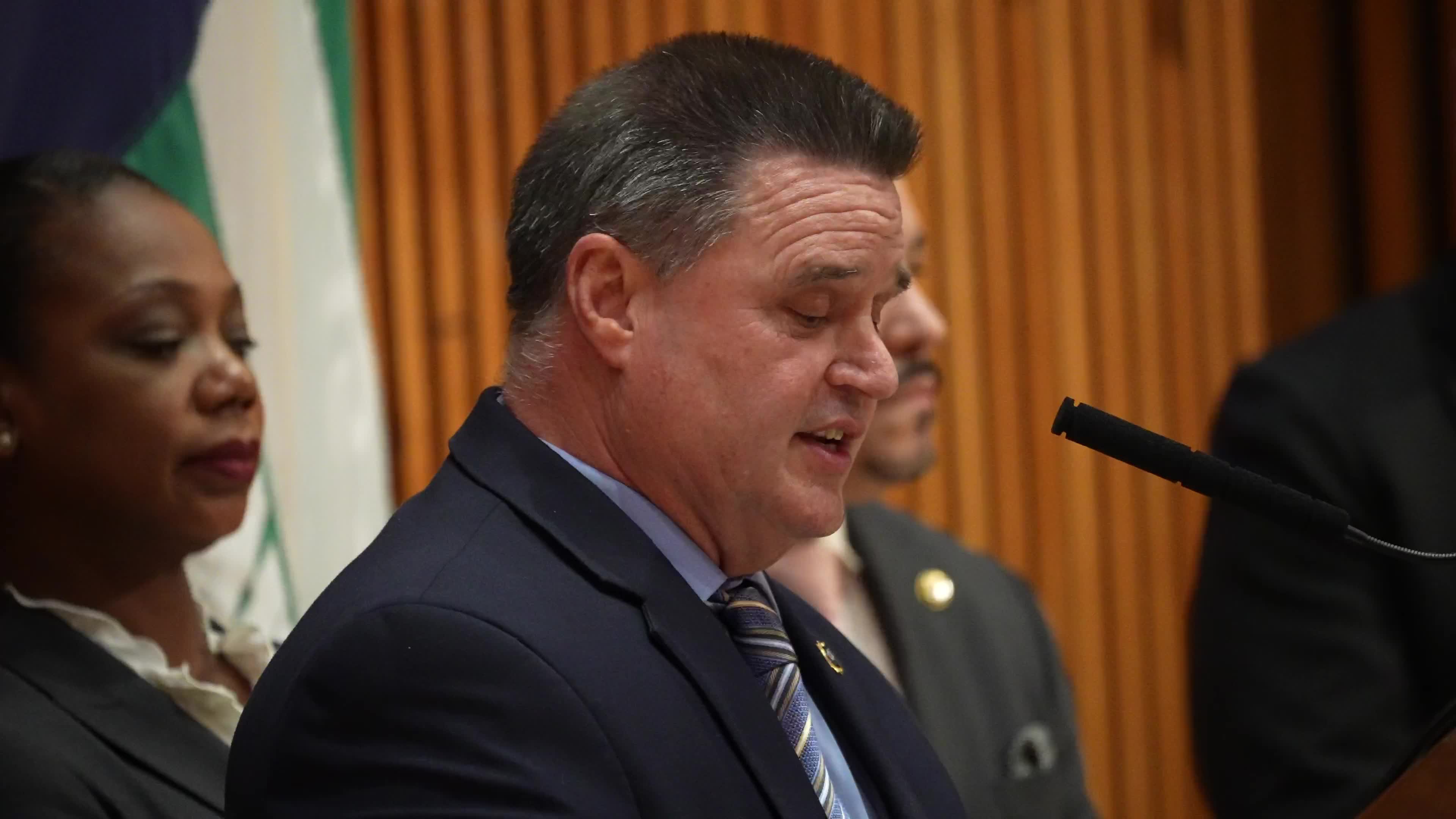 NYPD Holds News Conference On Recent Spate Of Shootings Of Homeless People In NYC And DC