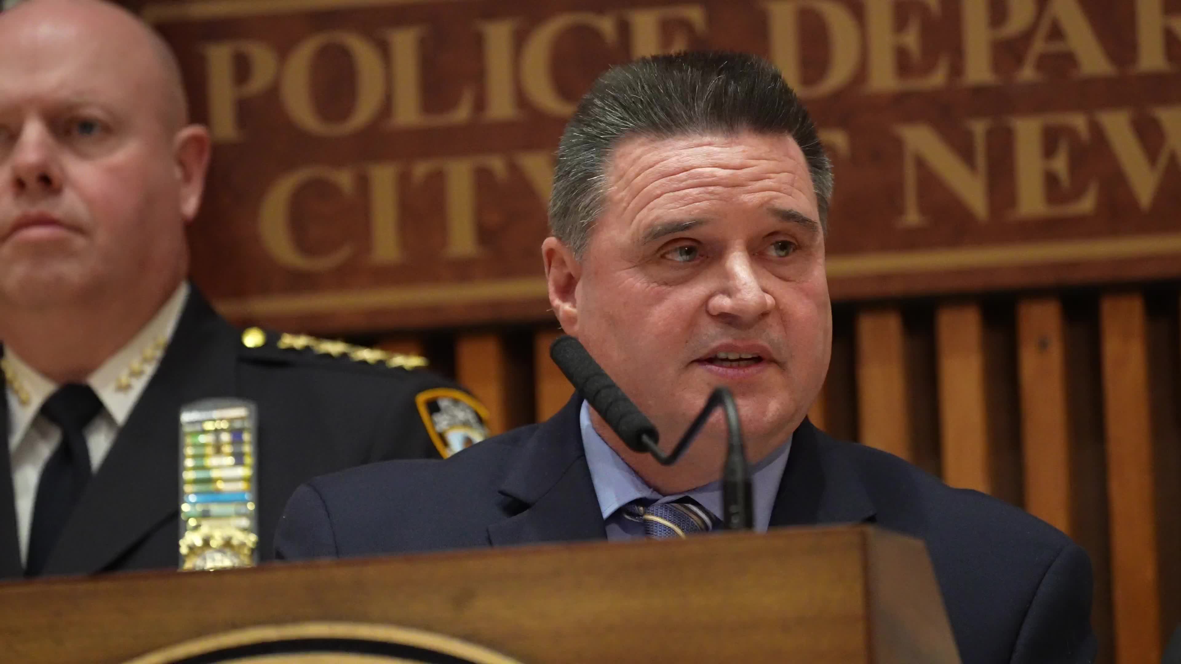 NYPD Holds News Conference On Recent Spate Of Shootings Of Homeless People In NYC And DC