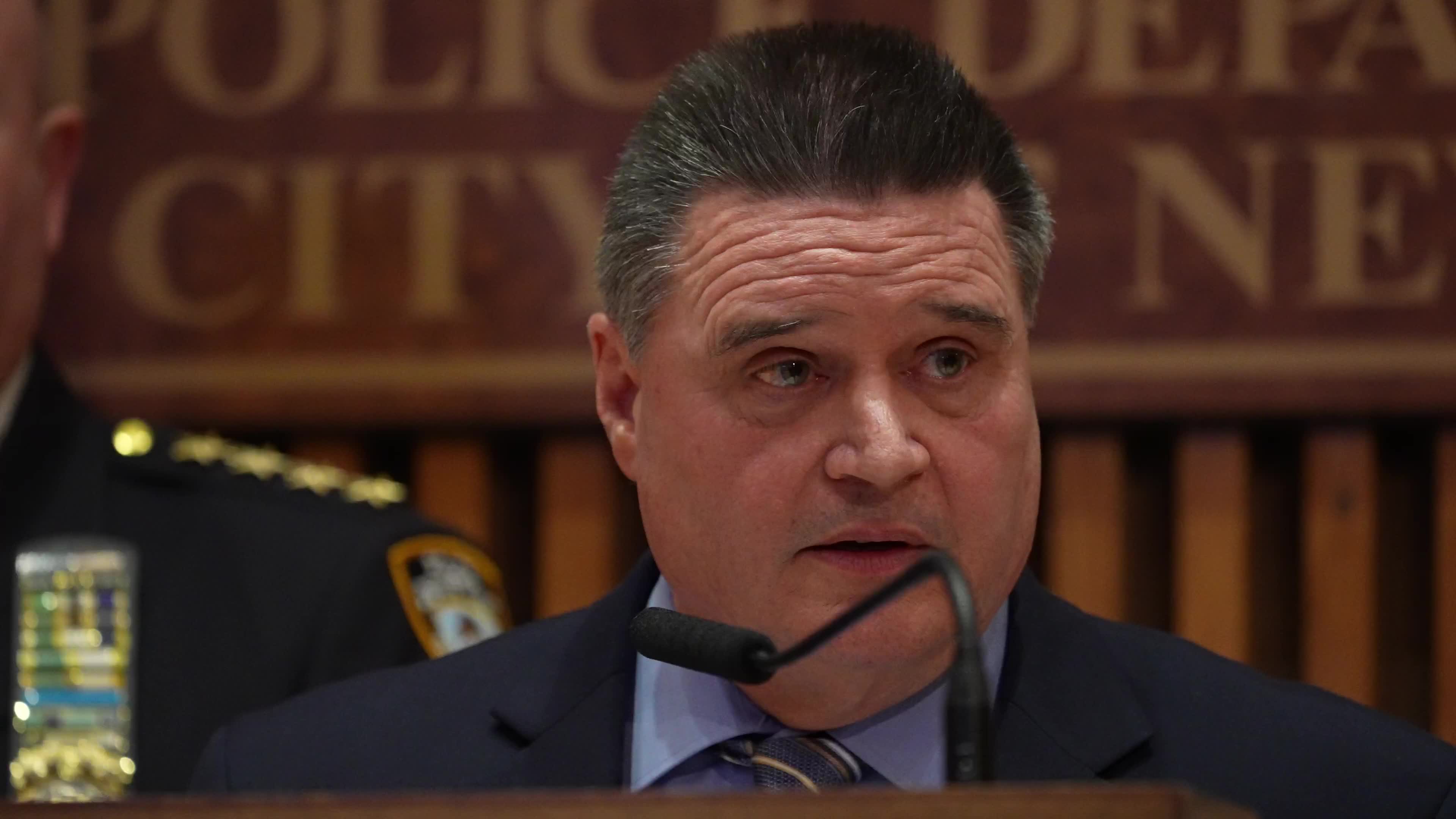 NYPD Holds News Conference On Recent Spate Of Shootings Of Homeless People In NYC And DC