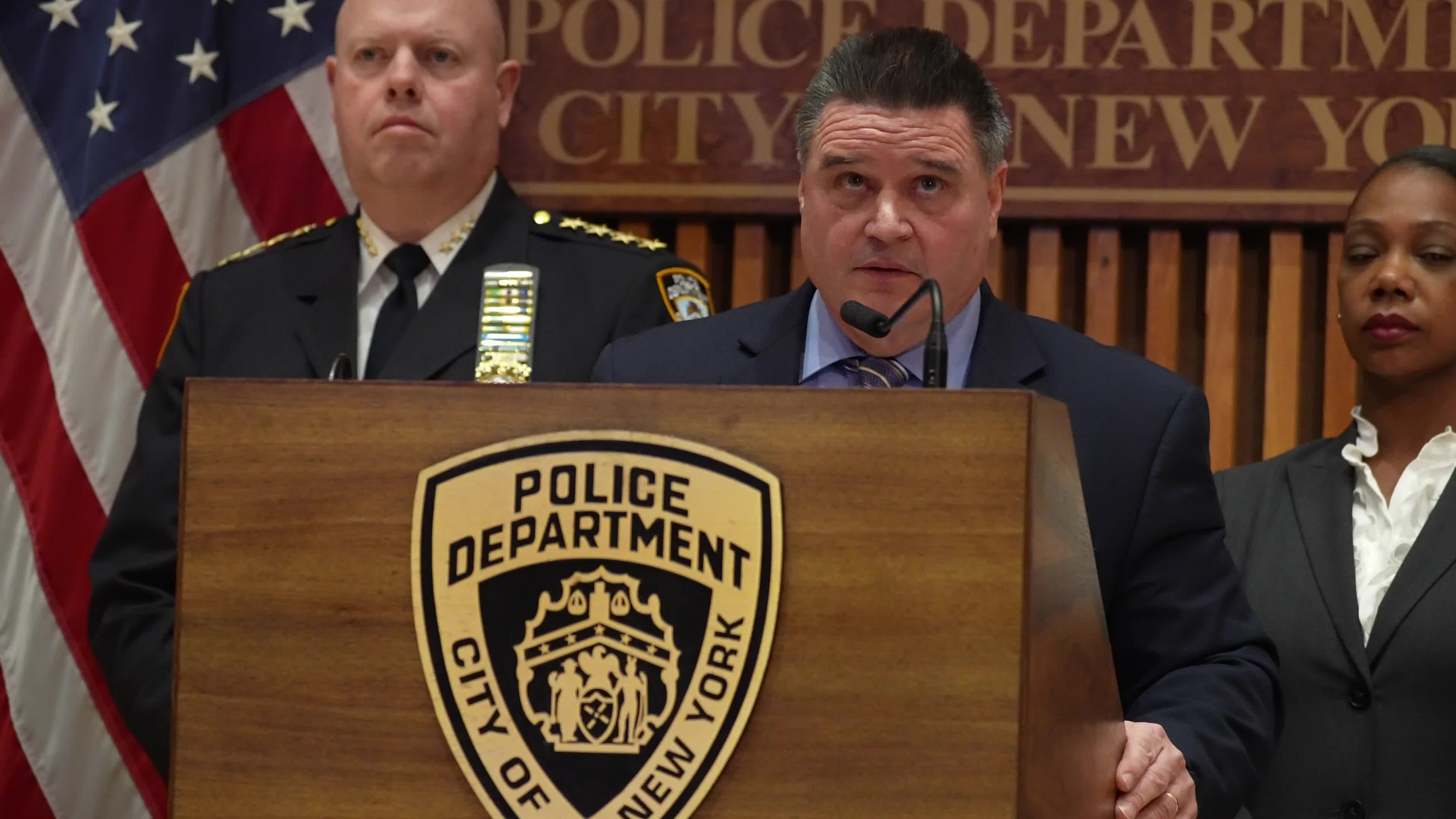 NYPD Holds News Conference On Recent Spate Of Shootings Of Homeless People In NYC And DC