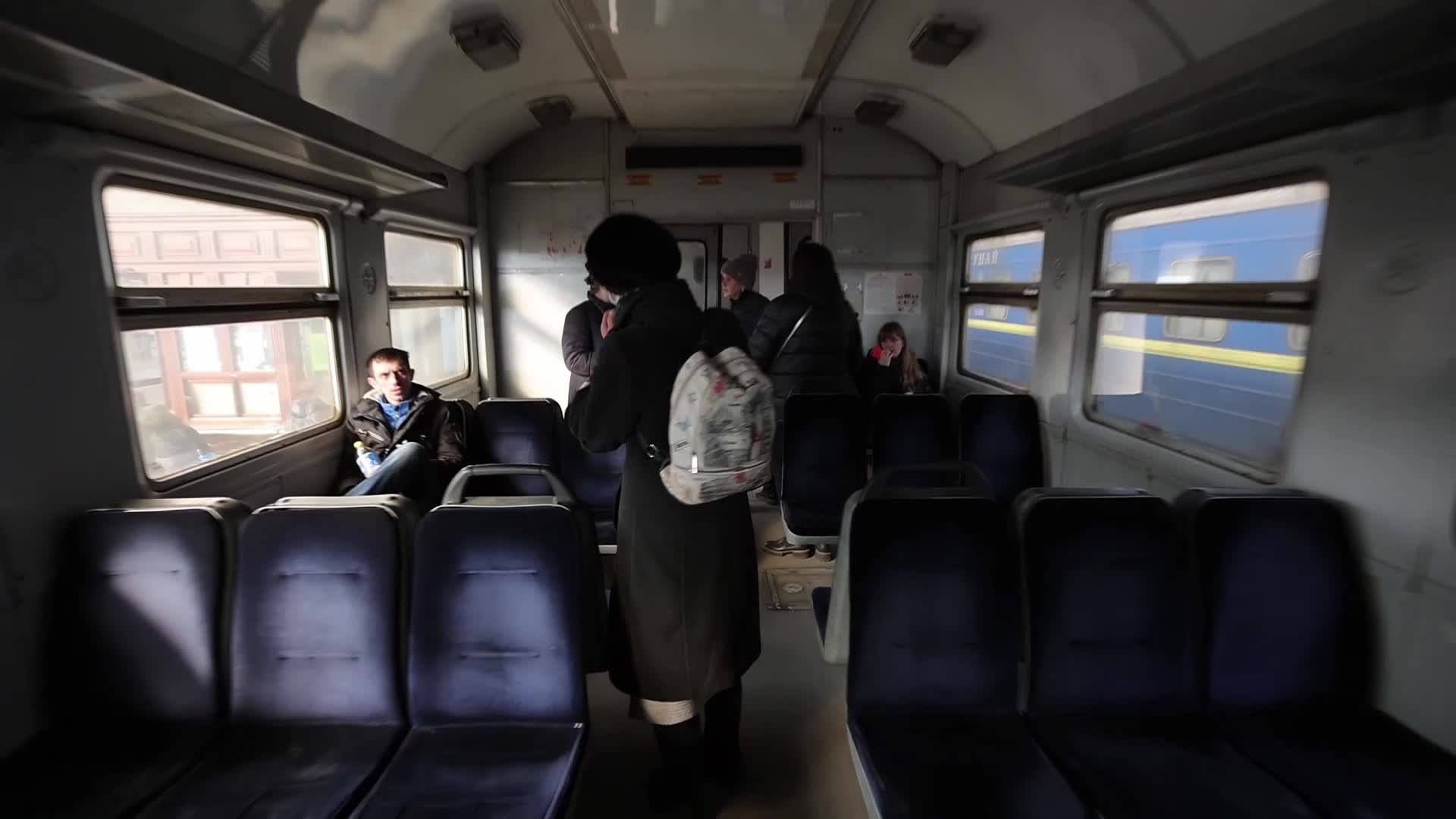 Ukrainian refugees at Medyka border crossing