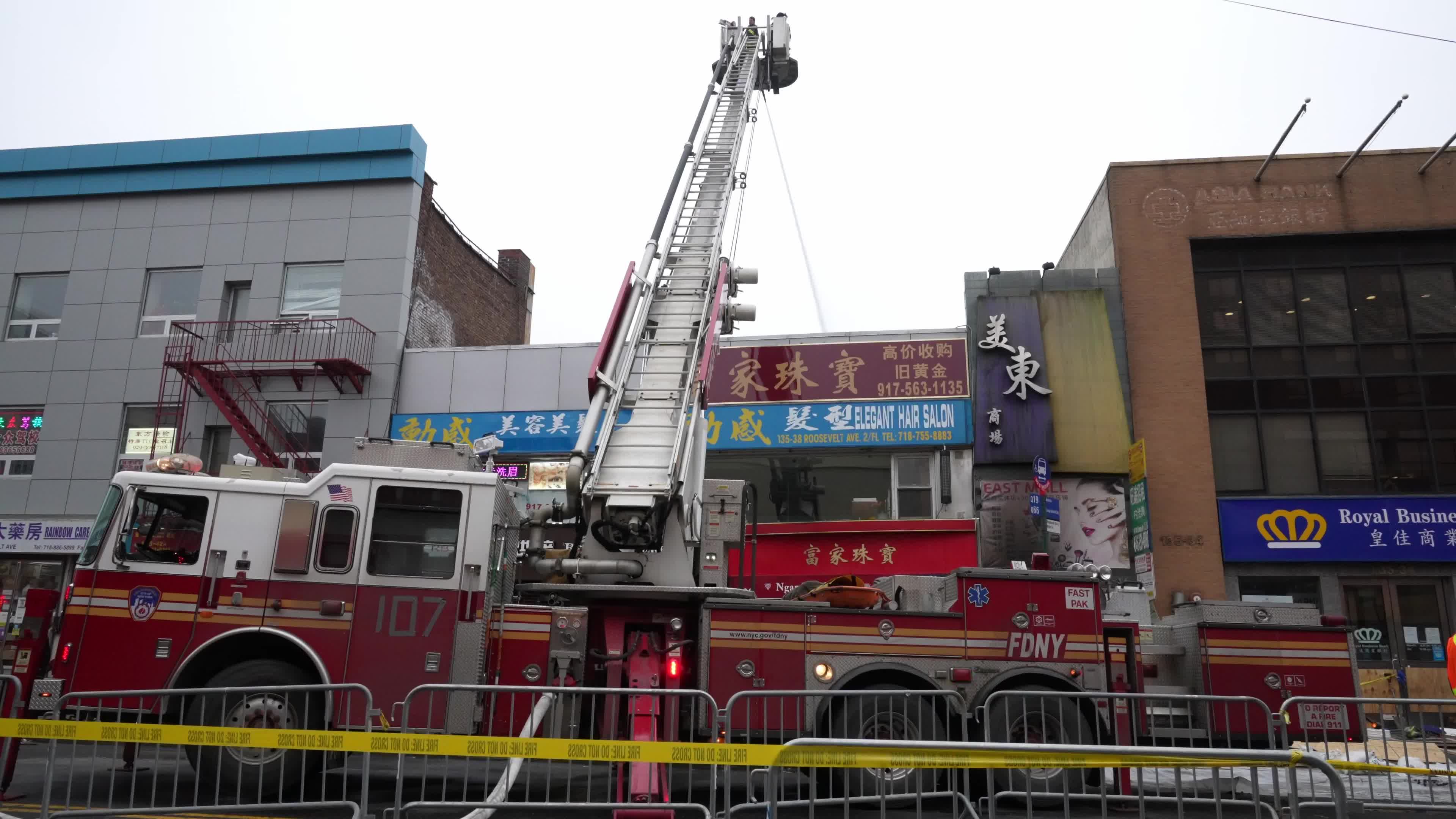 5-Alarm Inferno Devours Queens Shops, Sparking Major Response