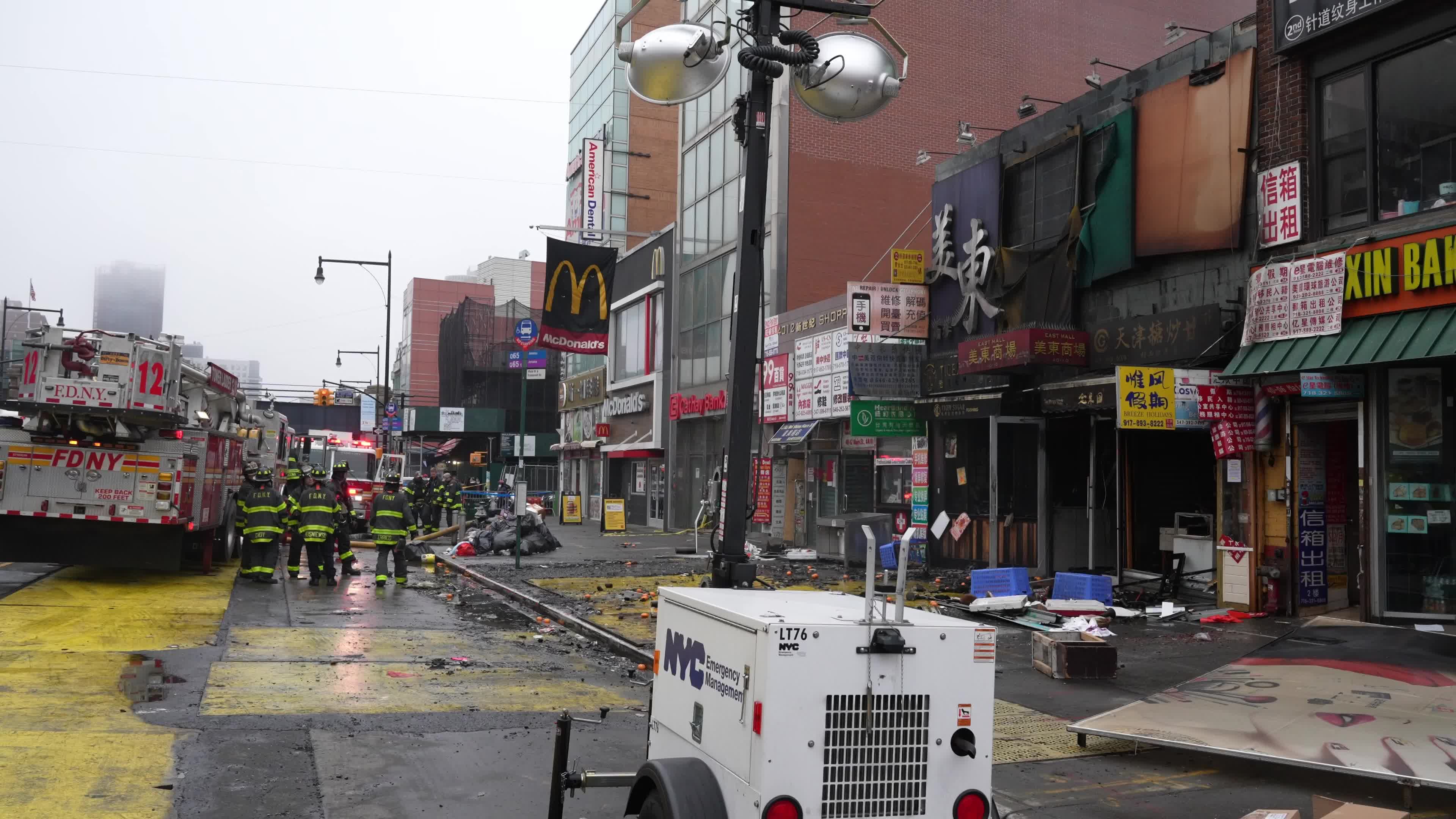 5-Alarm Inferno Devours Queens Shops, Sparking Major Response