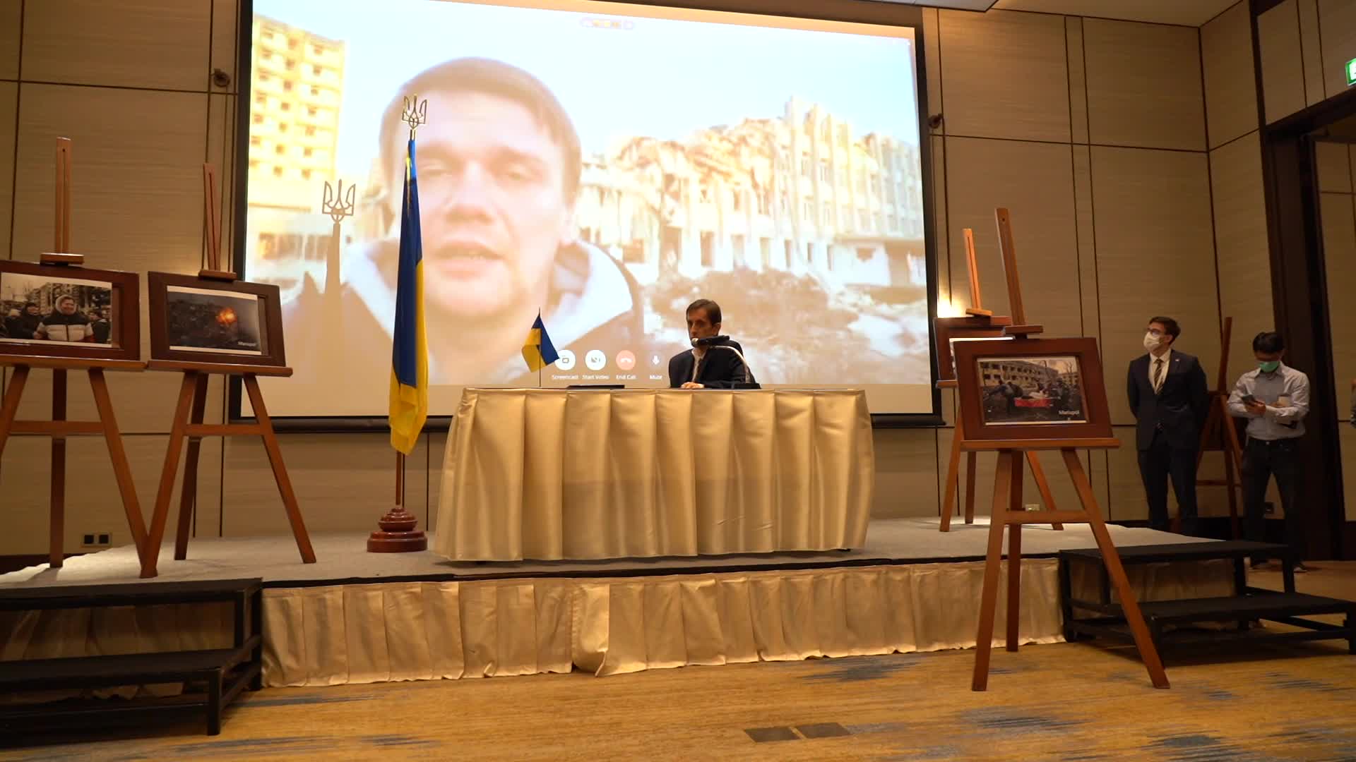 Embassy of Ukraine in Thailand press conference.