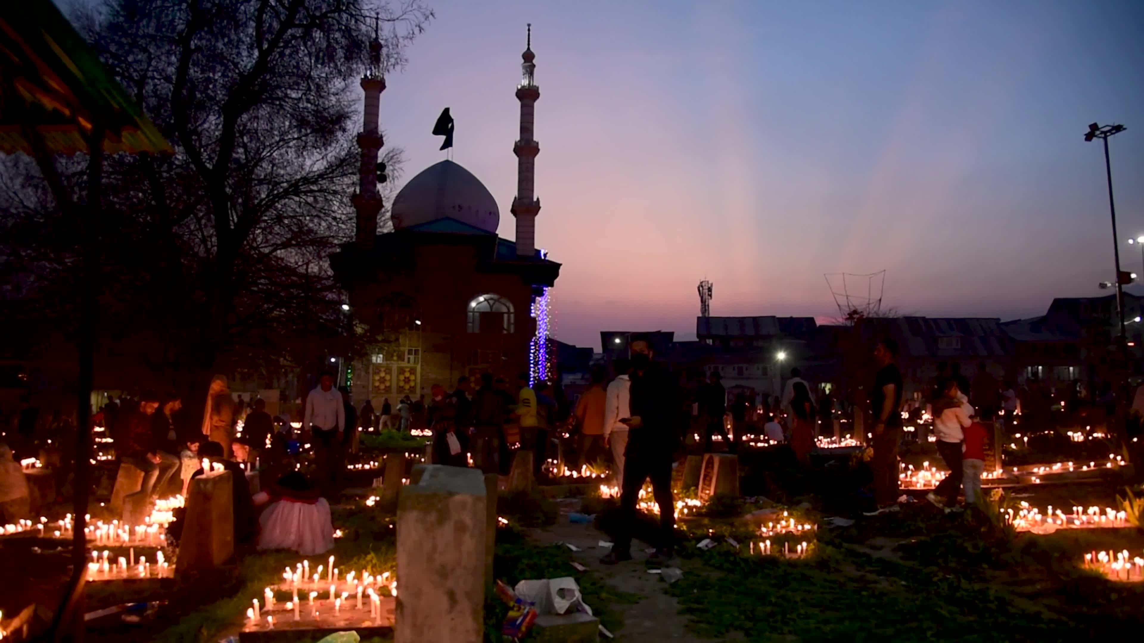 Shab-e-Barat festival celebrations in Srinagar, Indian administered Kashmir.