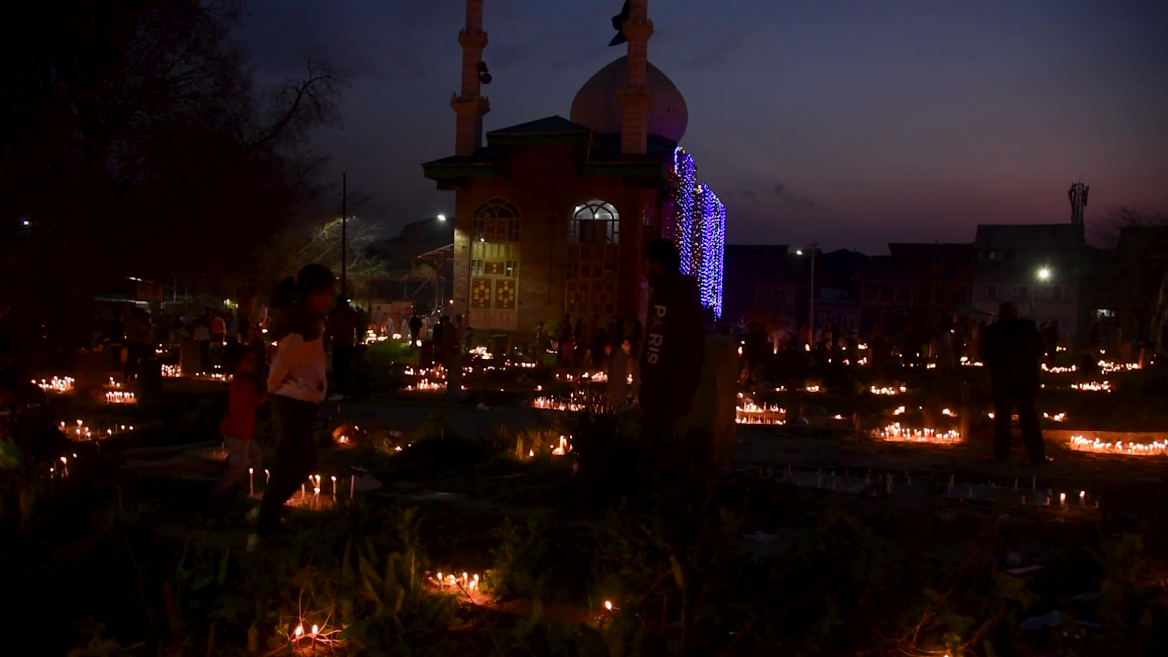 Shab-e-Barat festival celebrations in Srinagar, Indian administered Kashmir.