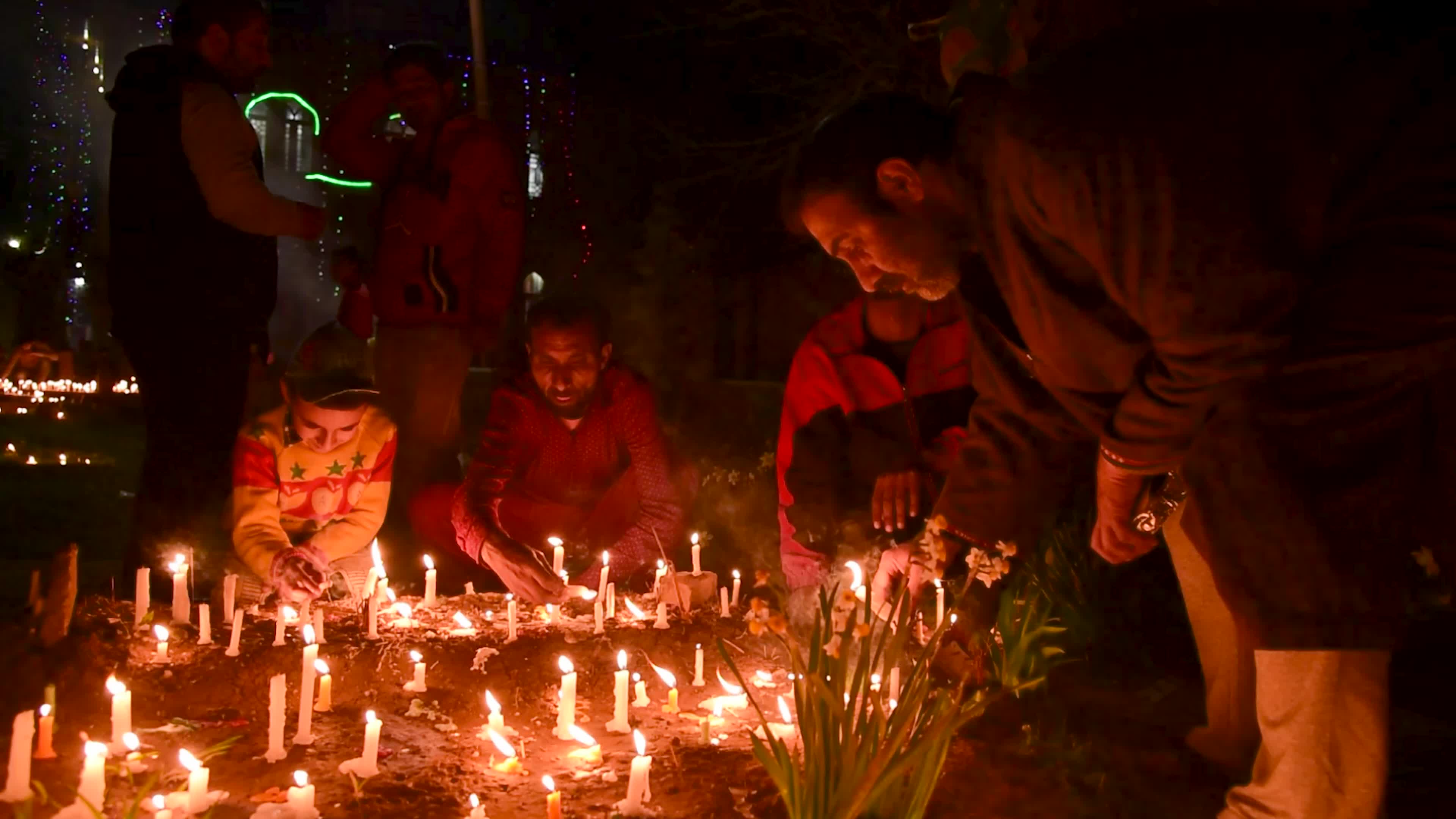 Shab-e-Barat festival celebrations in Srinagar, Indian administered Kashmir.