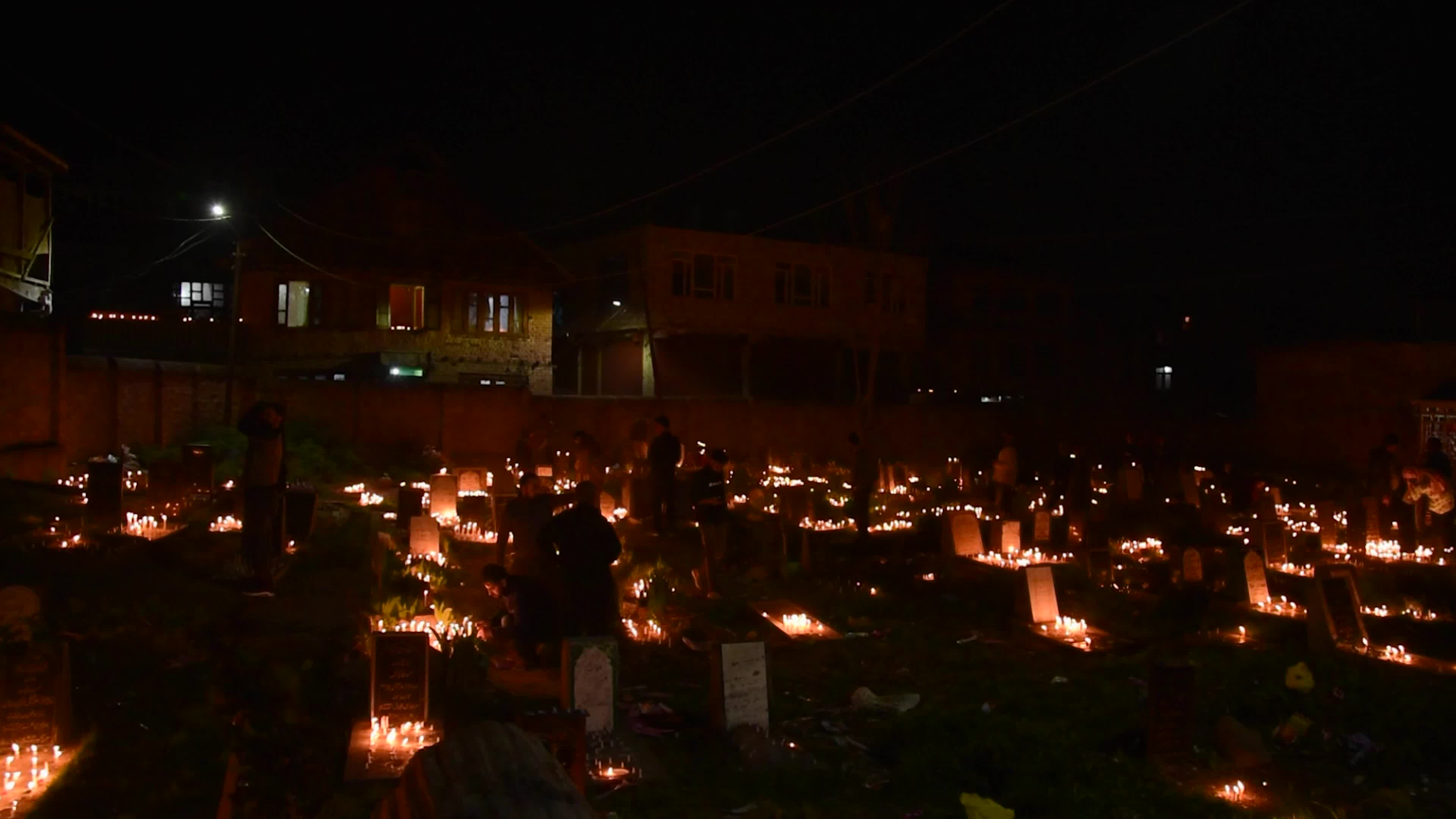 Shab-e-Barat festival celebrations in Srinagar, Indian administered Kashmir.