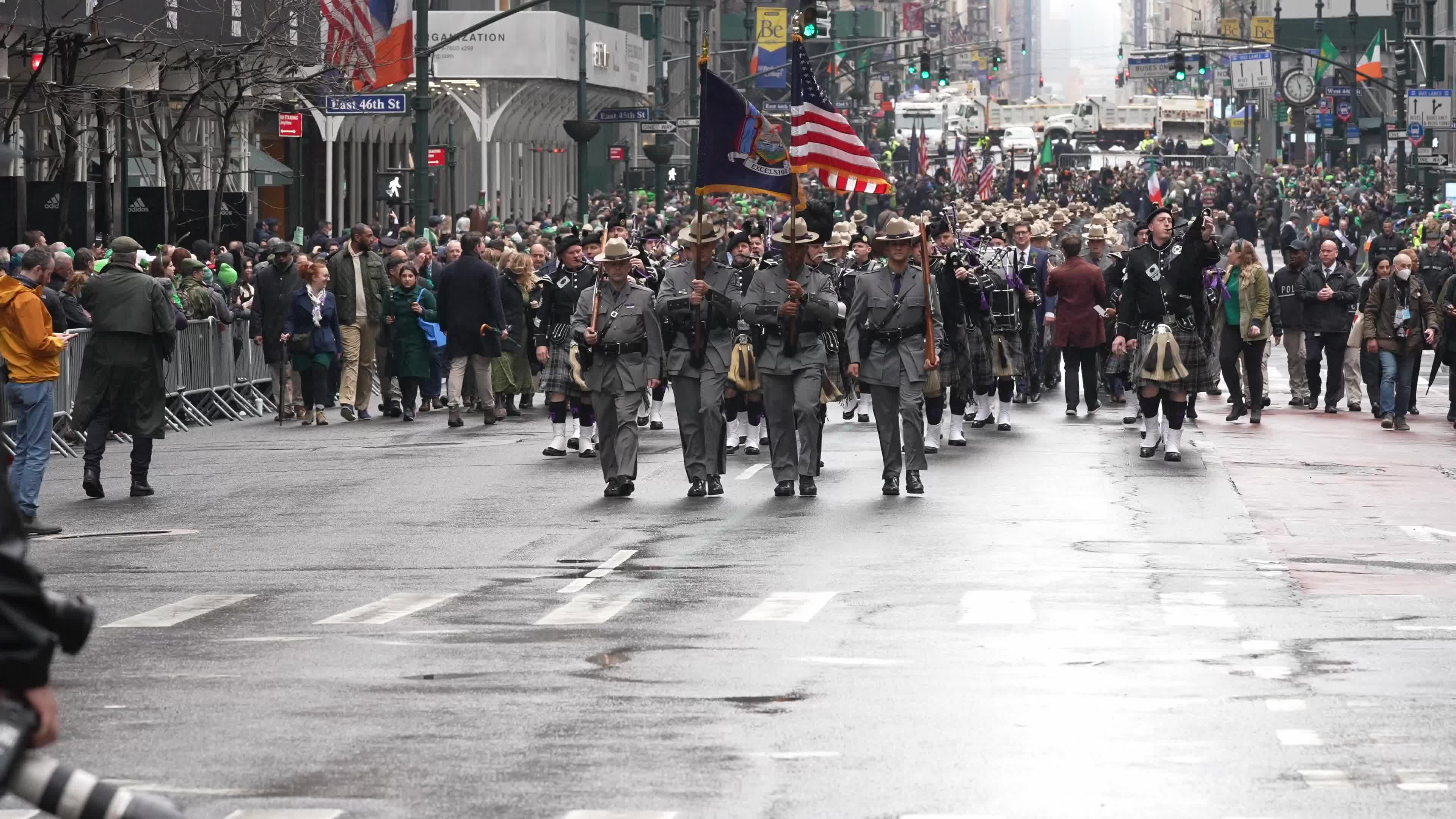 Annual St Patrick's Day Parade Marches Down New York's Fifth Avenue