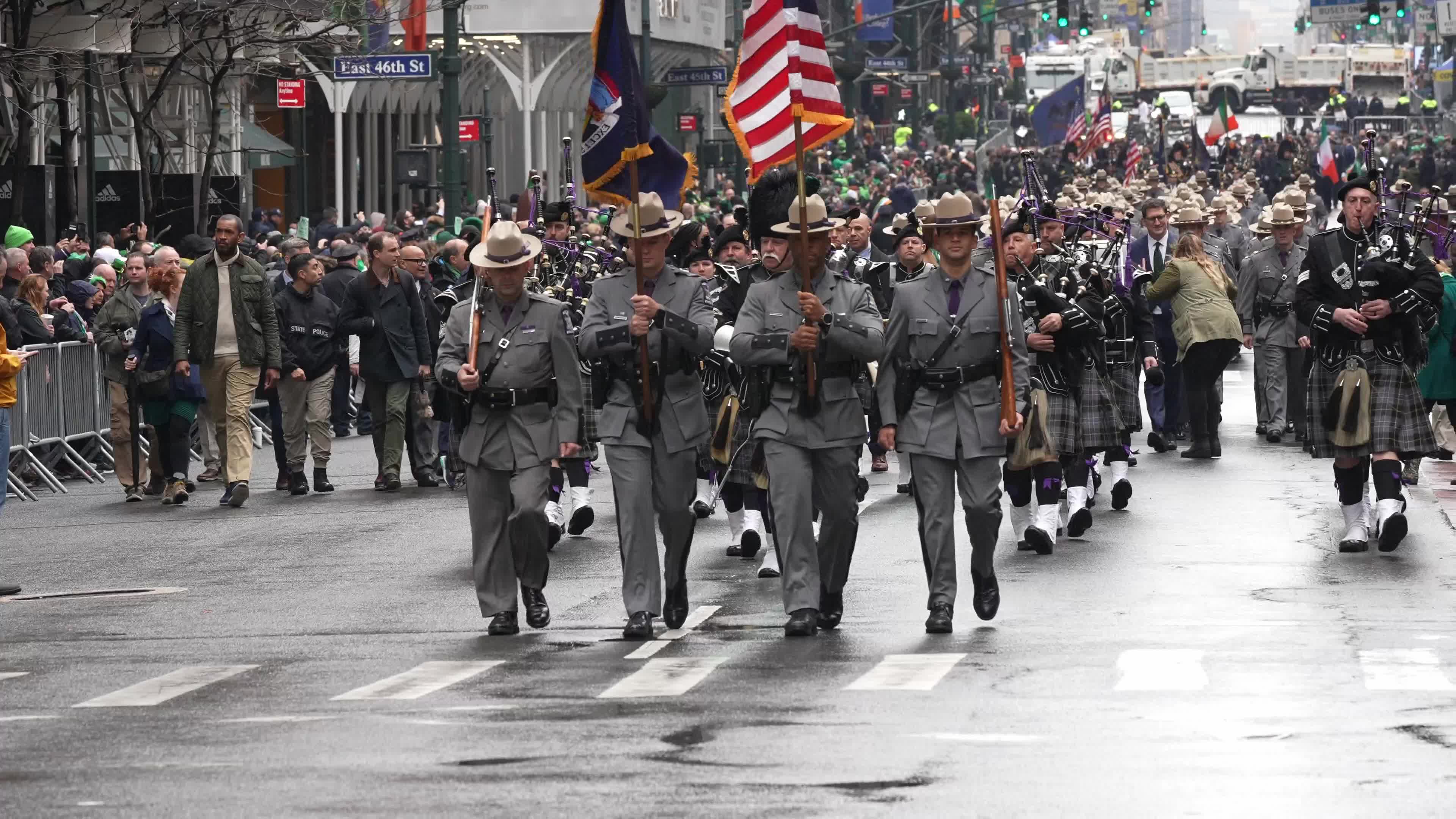 Annual St Patrick's Day Parade Marches Down New York's Fifth Avenue