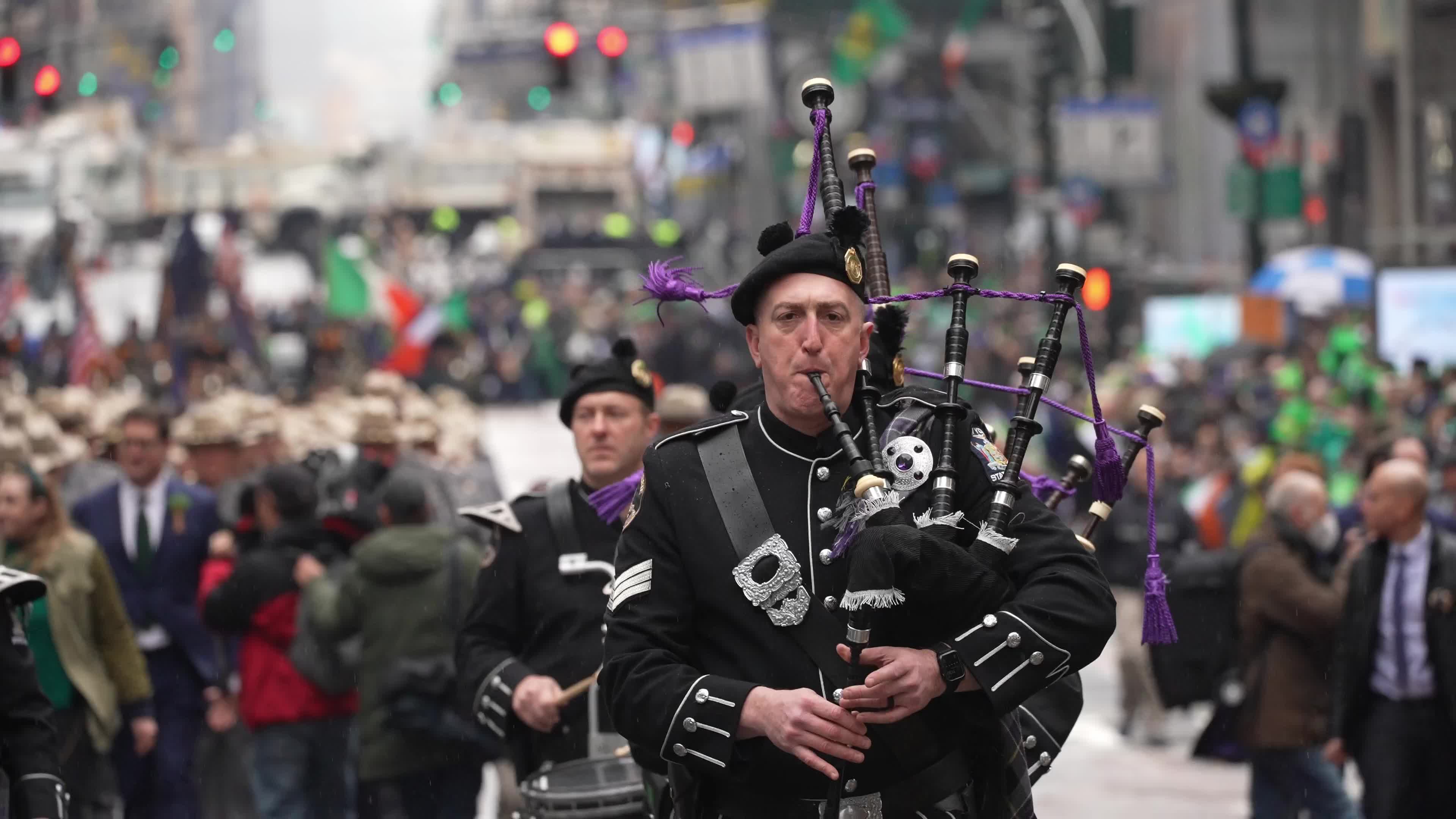 Annual St Patrick's Day Parade Marches Down New York's Fifth Avenue