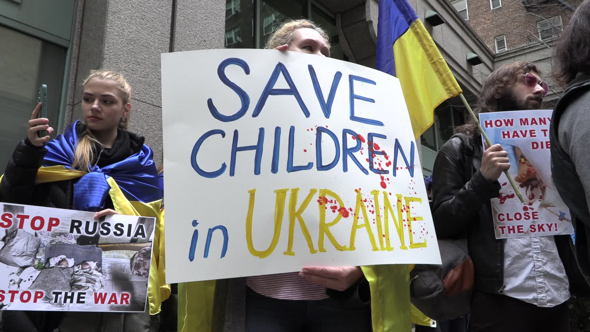 NYC: Mother's March to Save Ukrainian Children