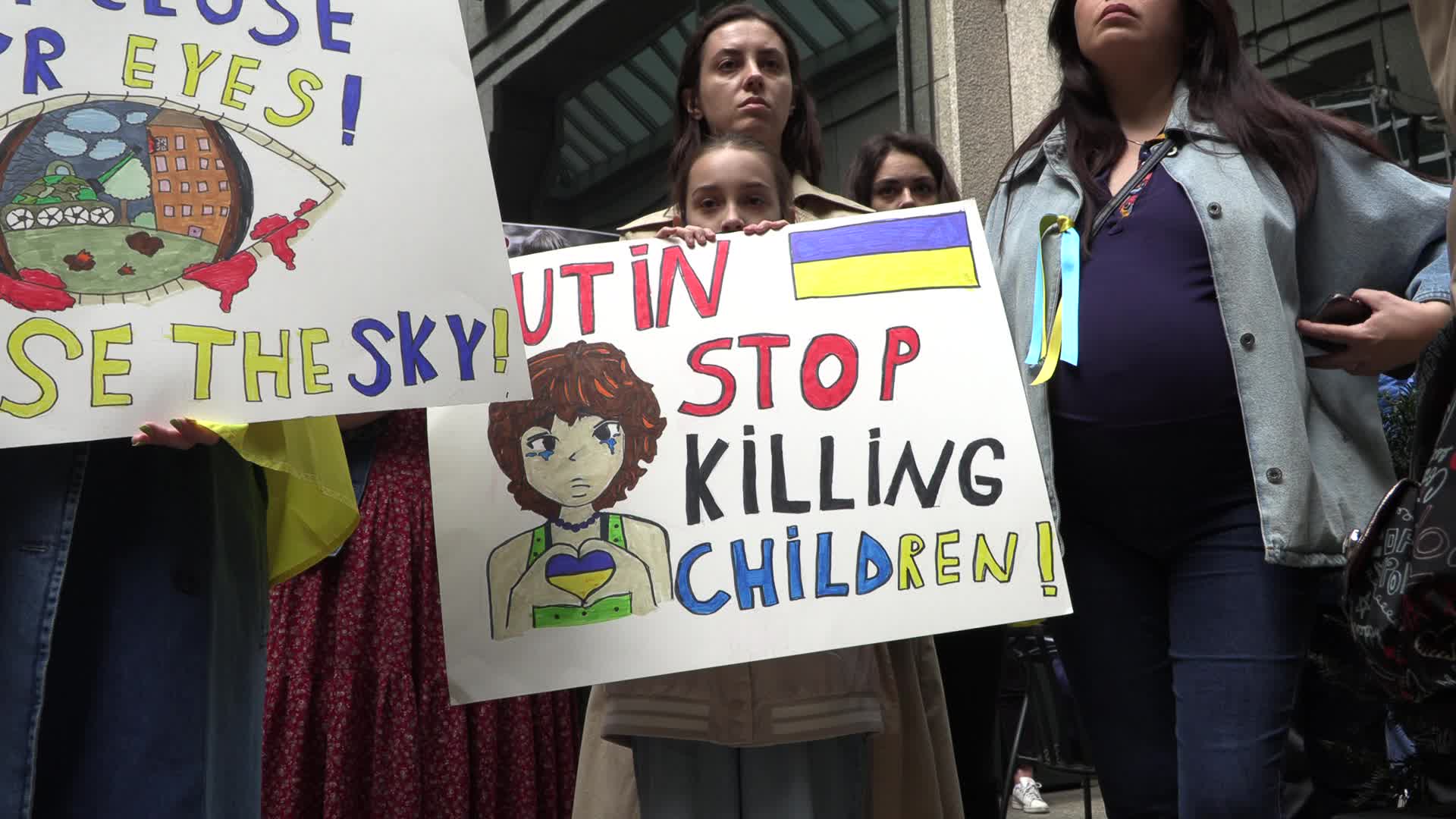 NYC: Mother's March to Save Ukrainian Children
