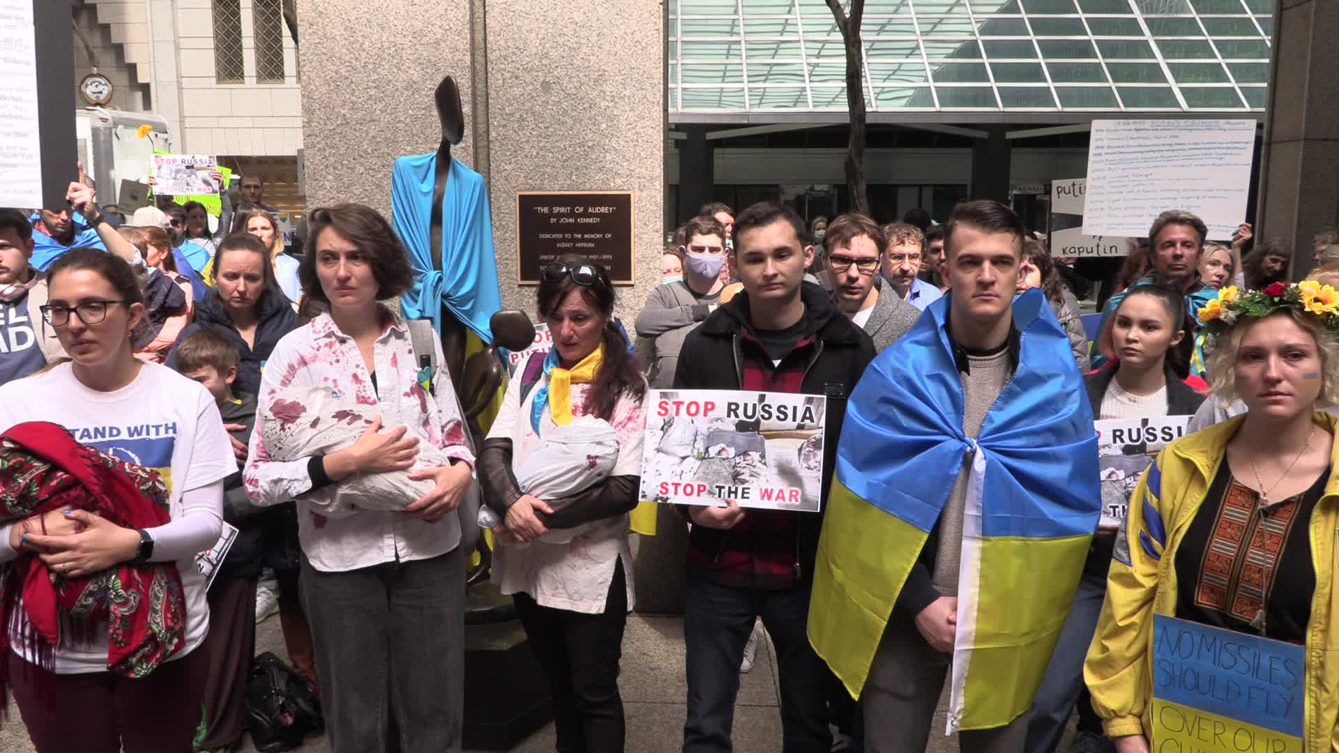 NYC: Mother's March to Save Ukrainian Children